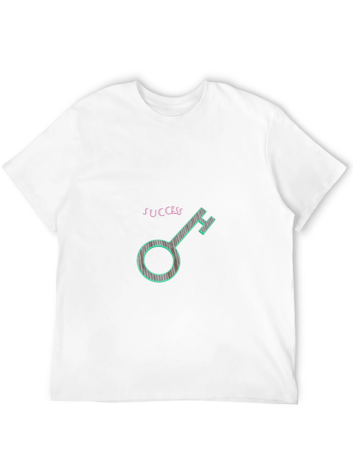 Success Key Graphic Tee - Black Casual T-Shirt