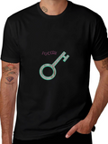 Success Key Graphic Tee - Black Casual T-Shirt