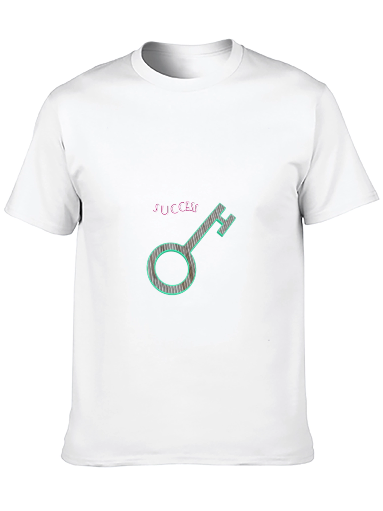 Success Key Graphic Tee - Black Casual T-Shirt