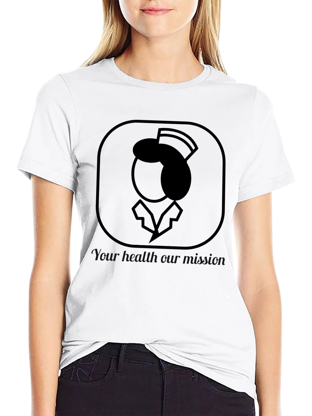 Nurse Graphic Black T-Shirt