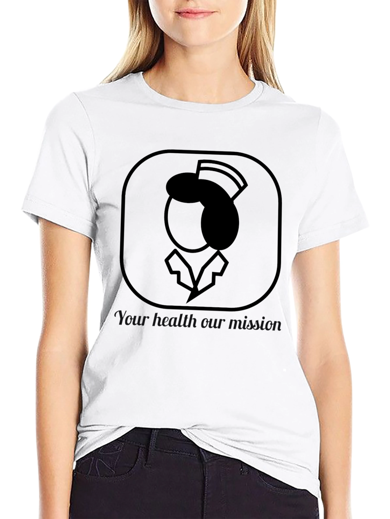 Nurse Graphic Black T-Shirt