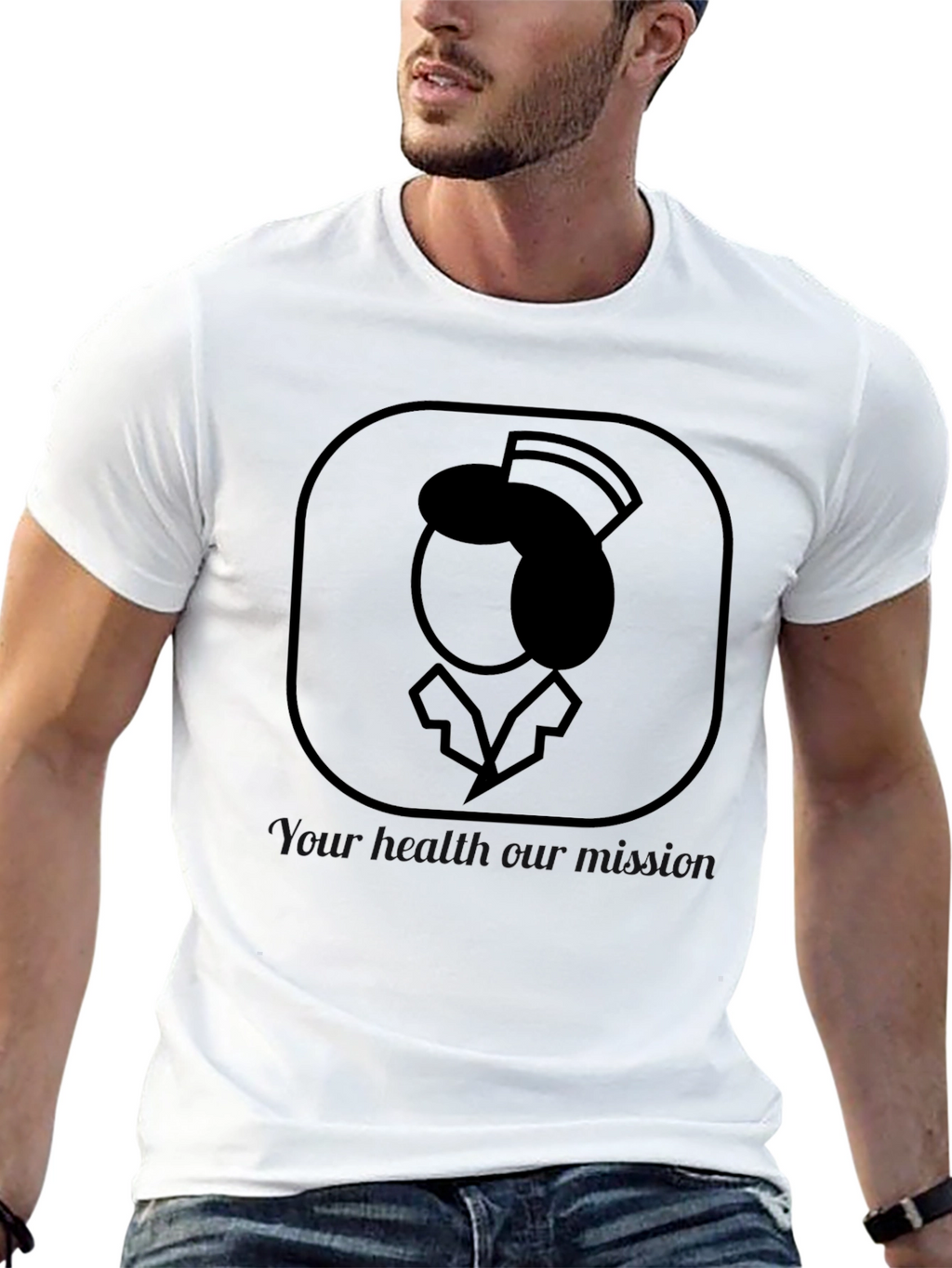 Nurse Graphic Black T-Shirt
