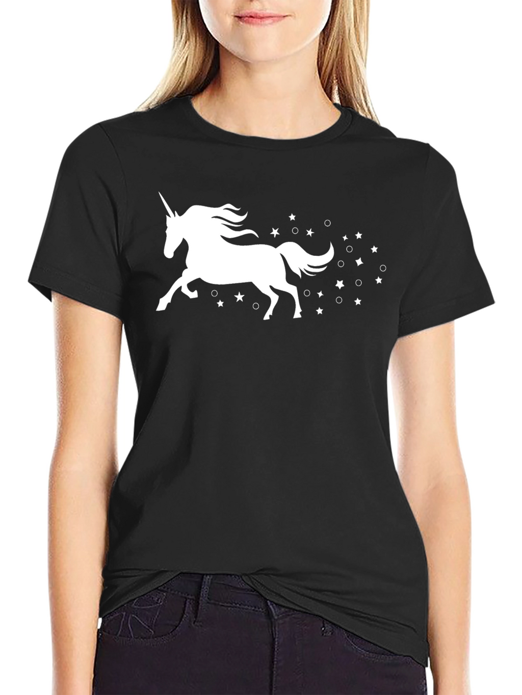 Unicorn & Stars Graphic T-Shirt