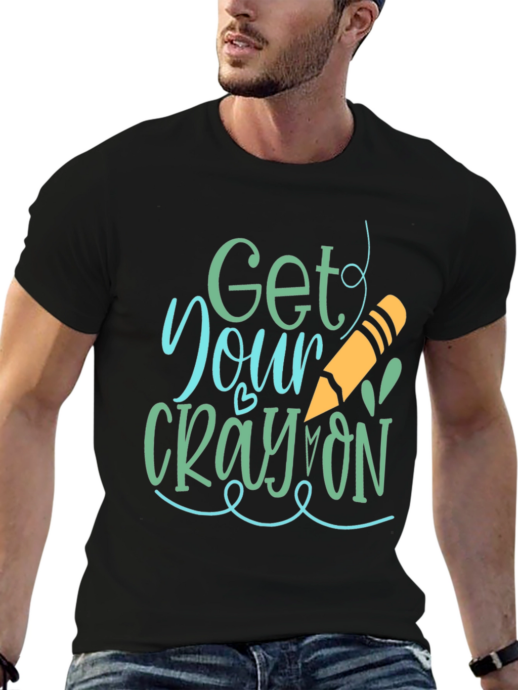 Get Your Crayon On Graphic Tee