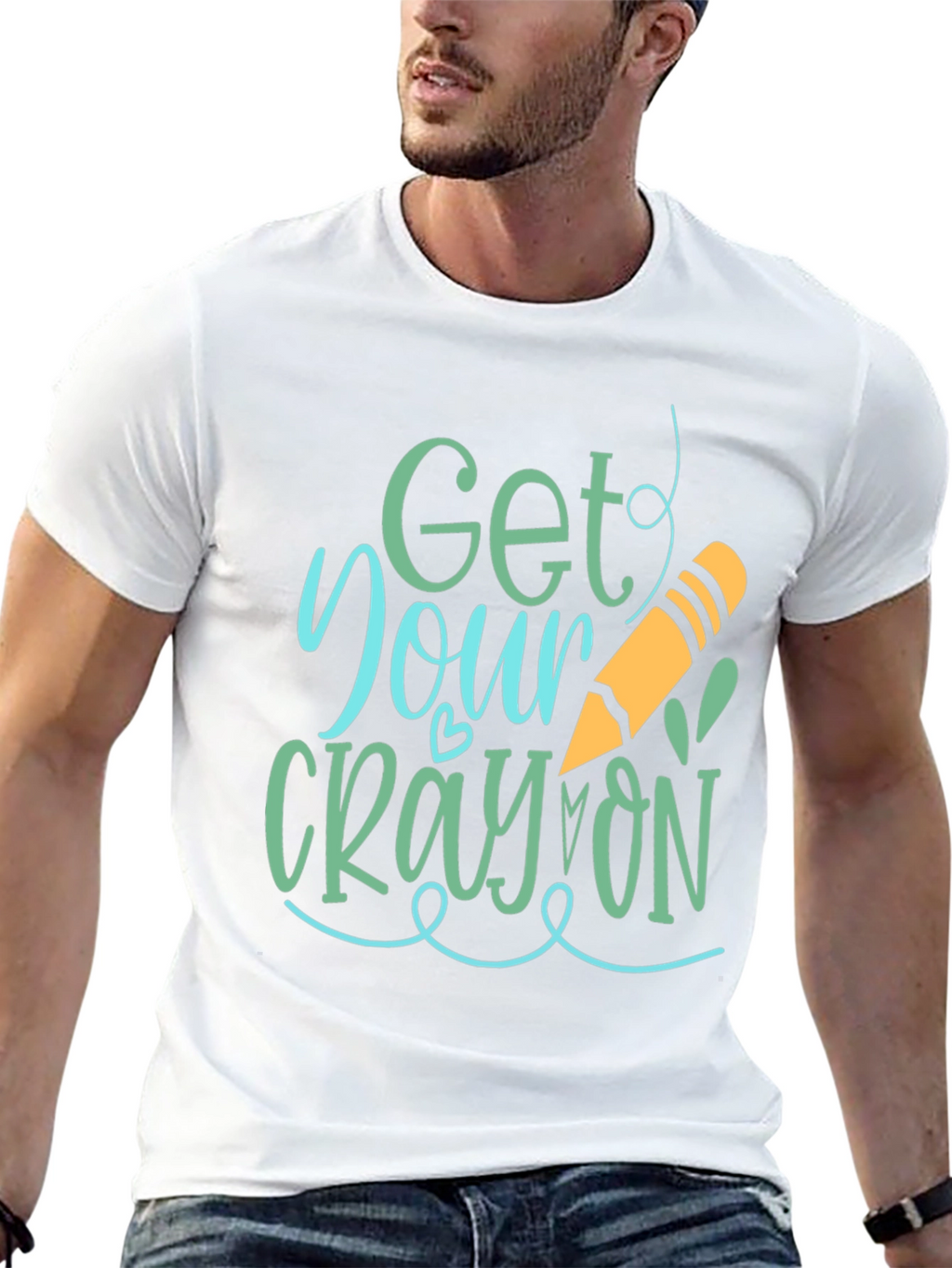 Get Your Crayon On Graphic Tee