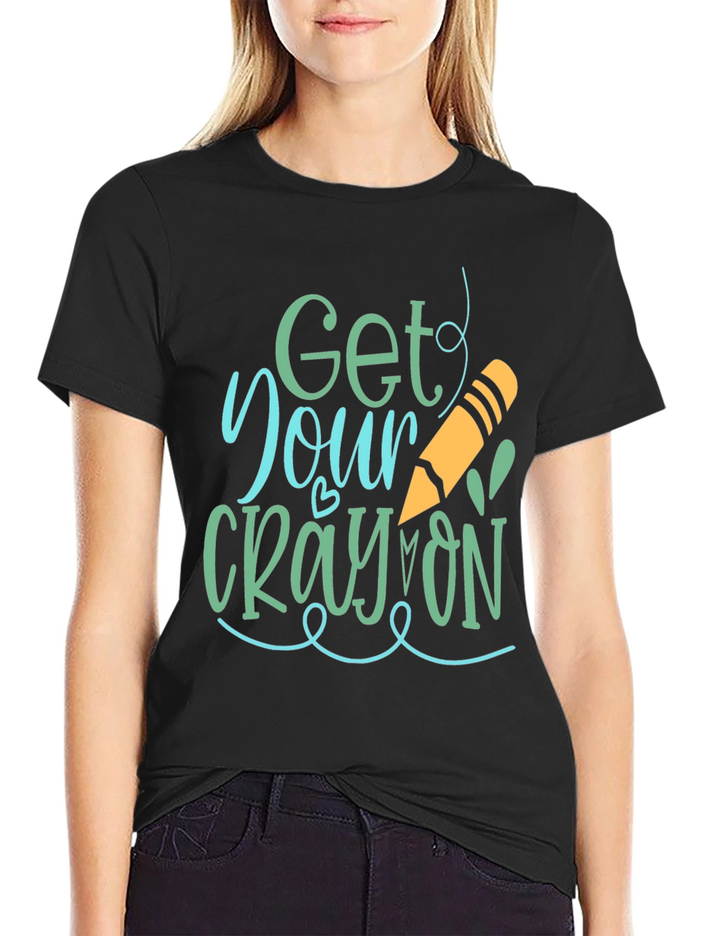 Get Your Crayon On Graphic Tee