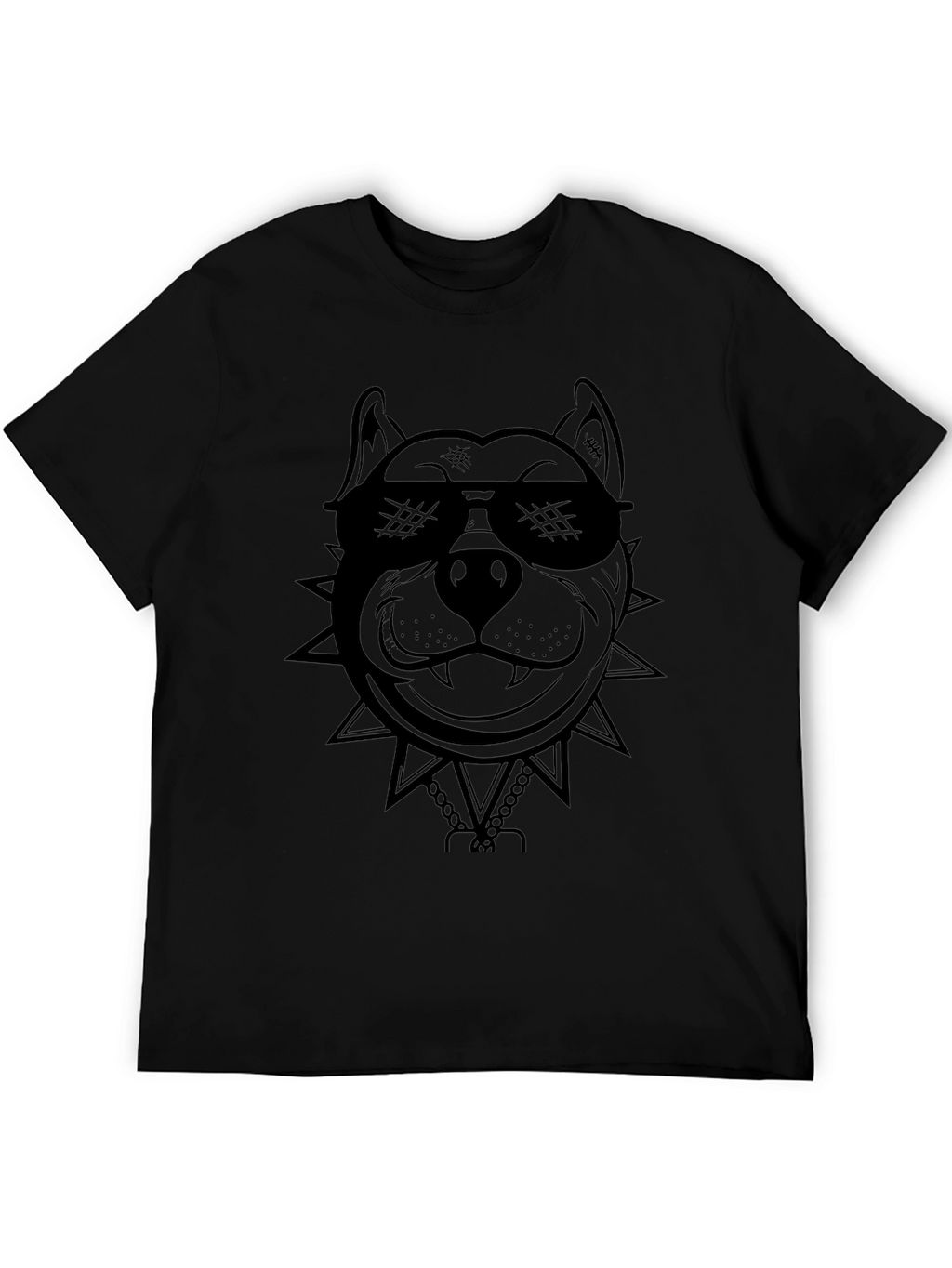 Cool Dog Graphic Tee - Black