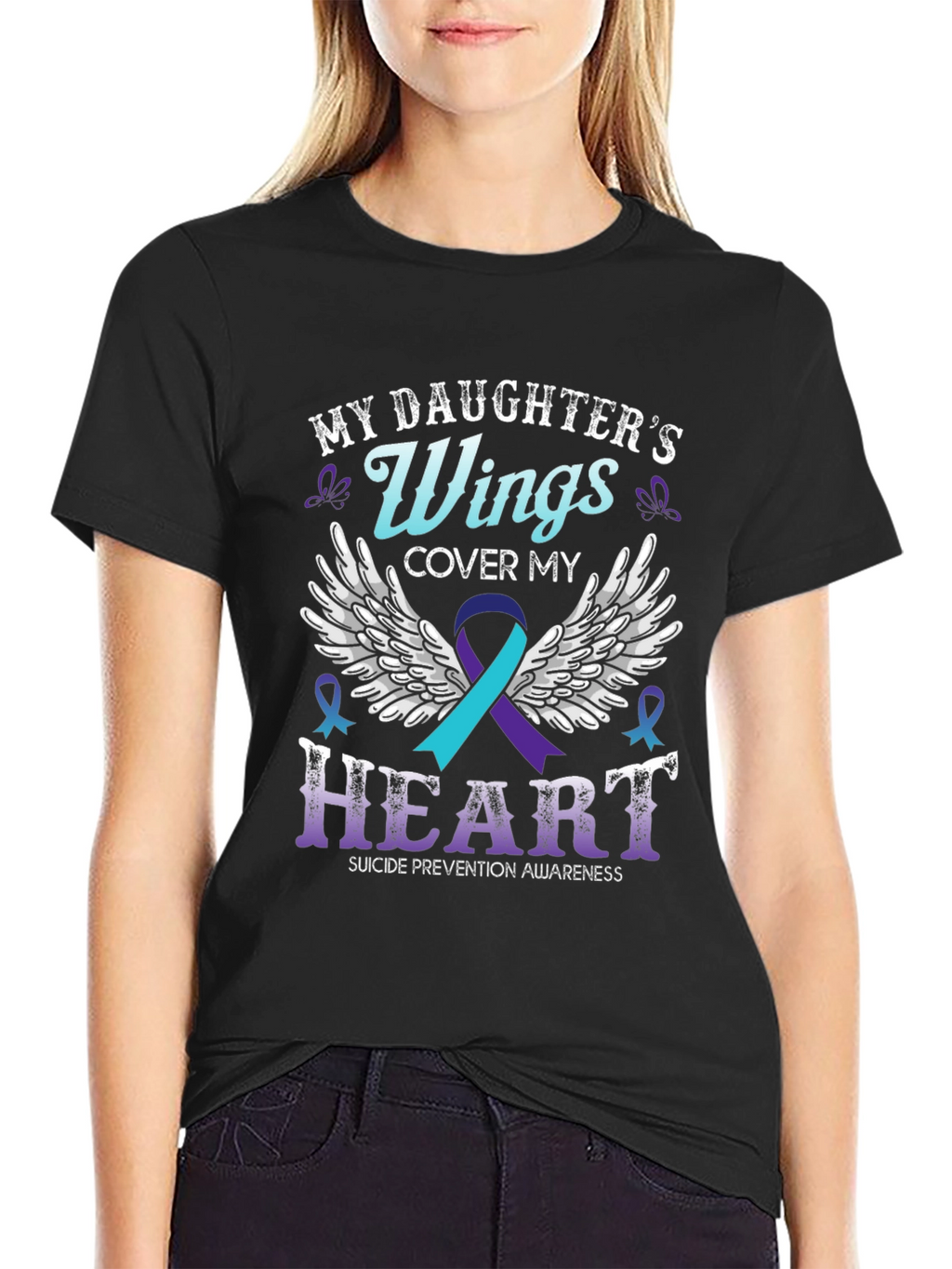 My Daughters Wings Suicide Prevention Awareness T-Shirt