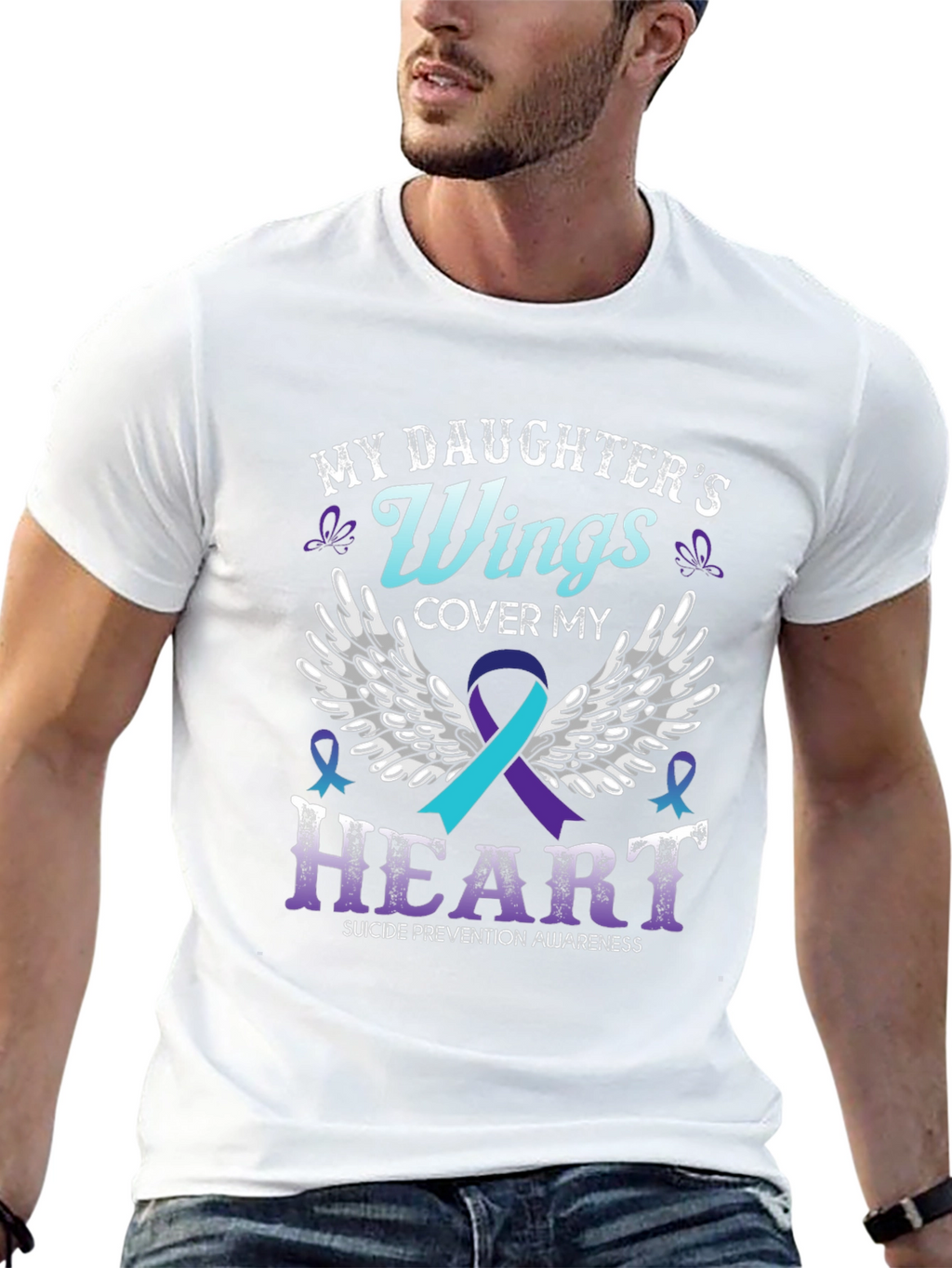My Daughters Wings Suicide Prevention Awareness T-Shirt