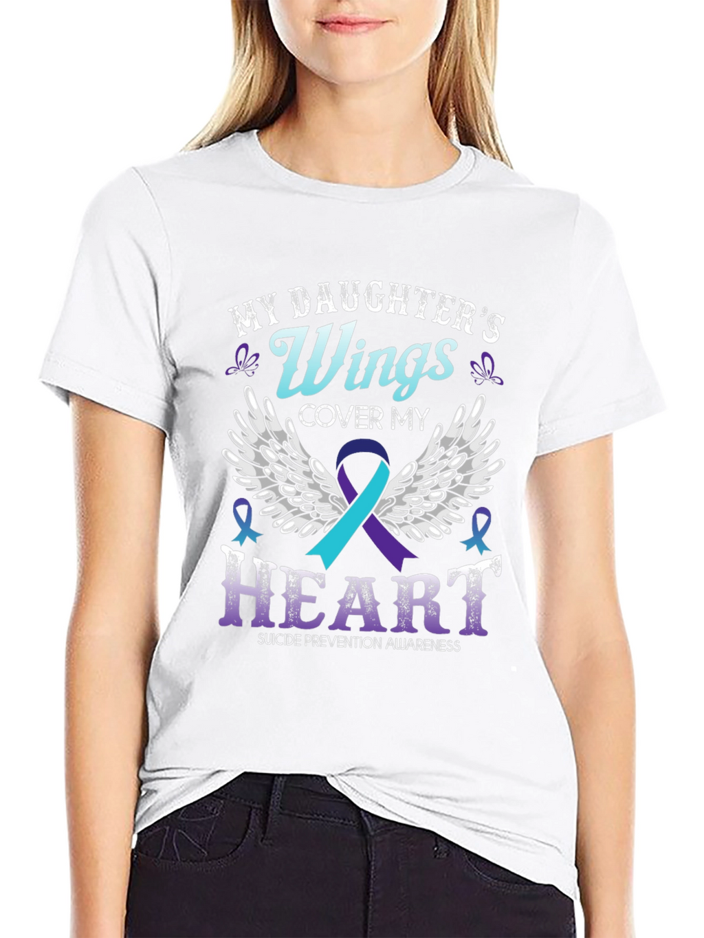 My Daughters Wings Suicide Prevention Awareness T-Shirt