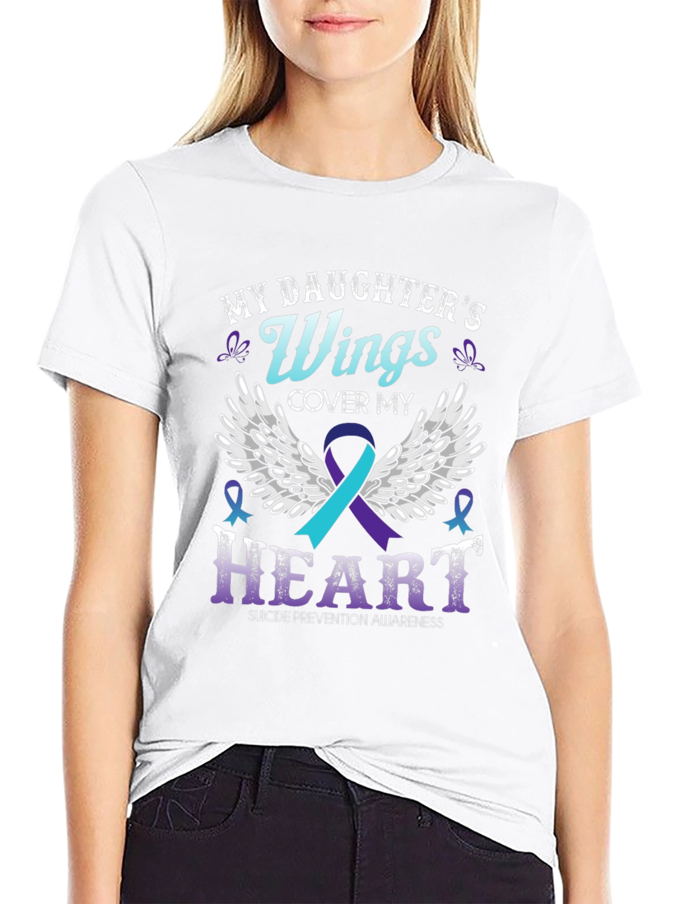 My Daughters Wings Suicide Prevention Awareness T-Shirt