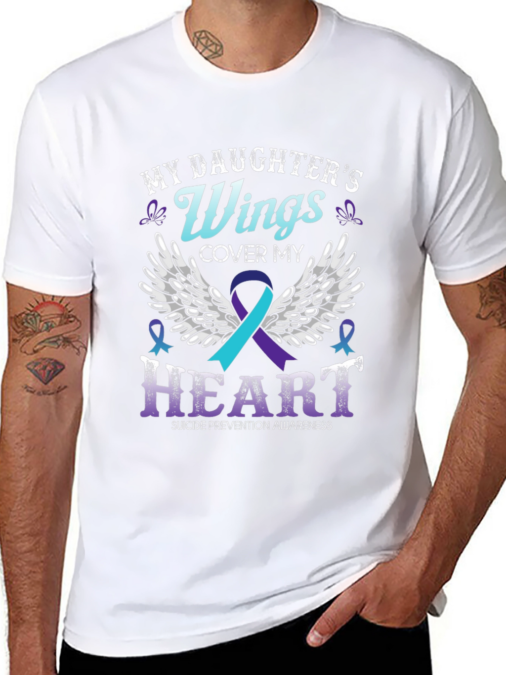 My Daughters Wings Suicide Prevention Awareness T-Shirt