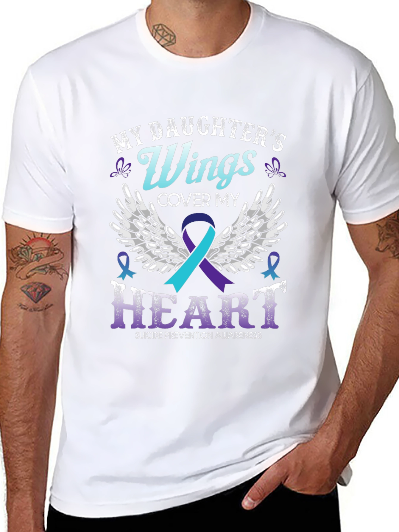 My Daughters Wings Suicide Prevention Awareness T-Shirt