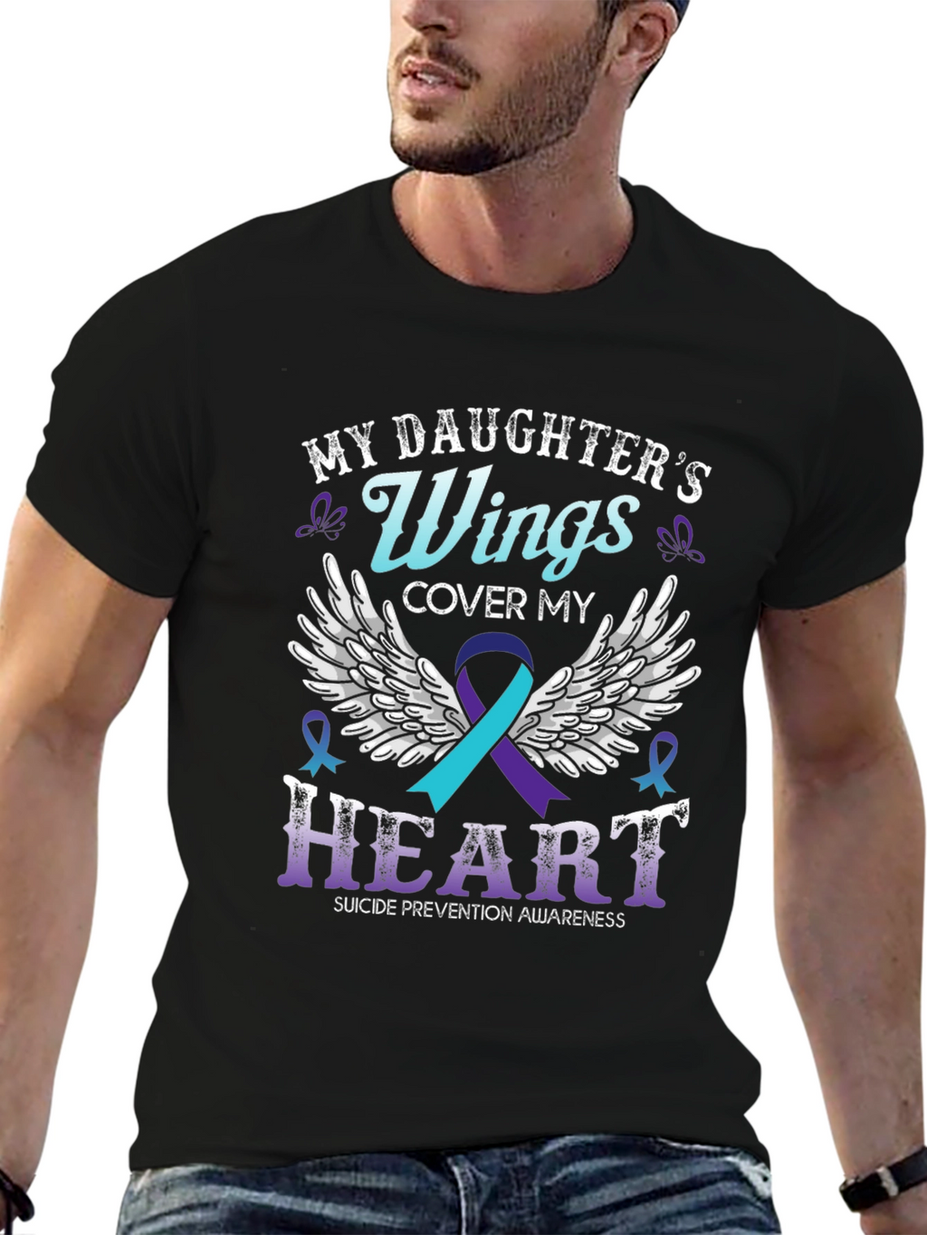 My Daughters Wings Suicide Prevention Awareness T-Shirt