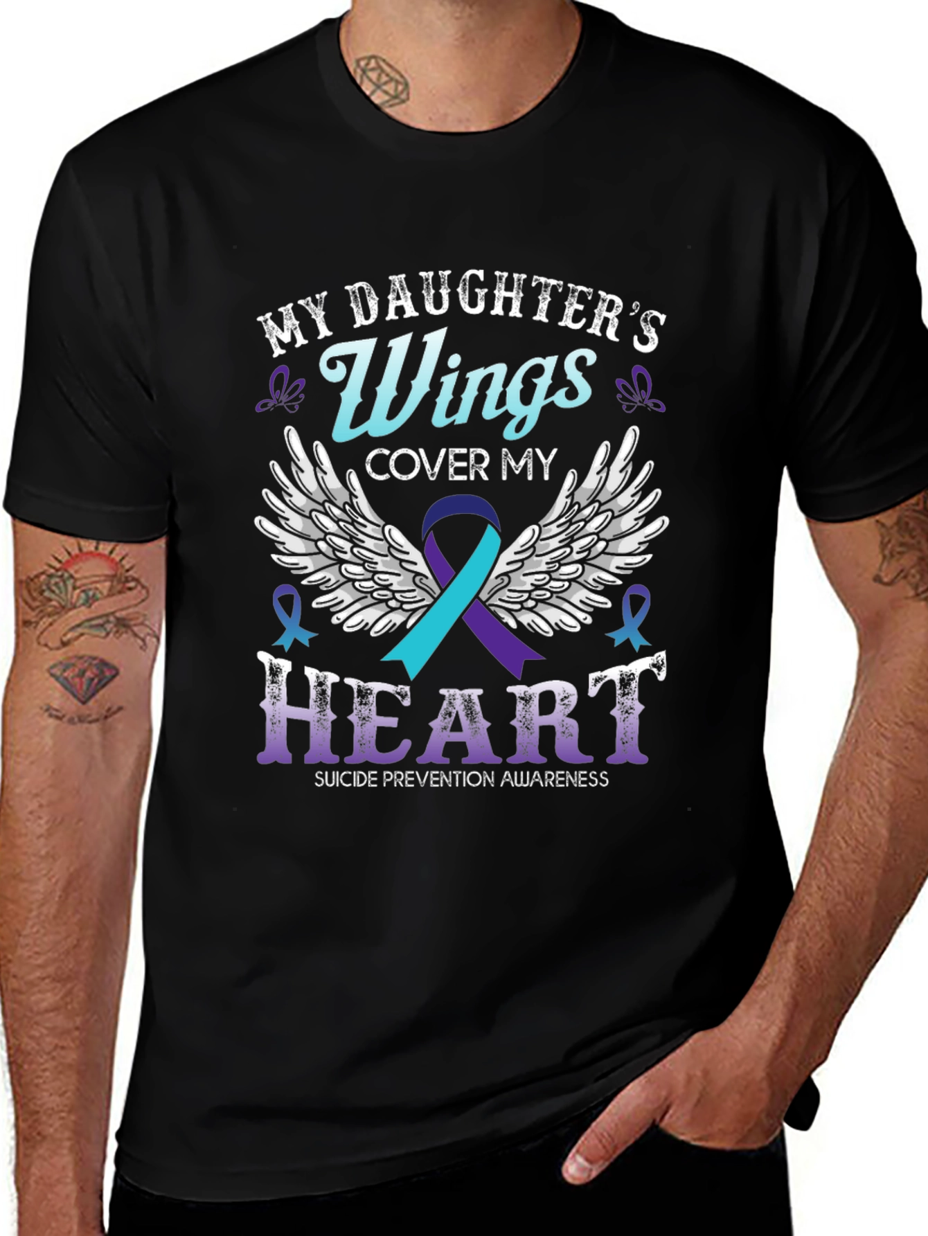 My Daughters Wings Suicide Prevention Awareness T-Shirt