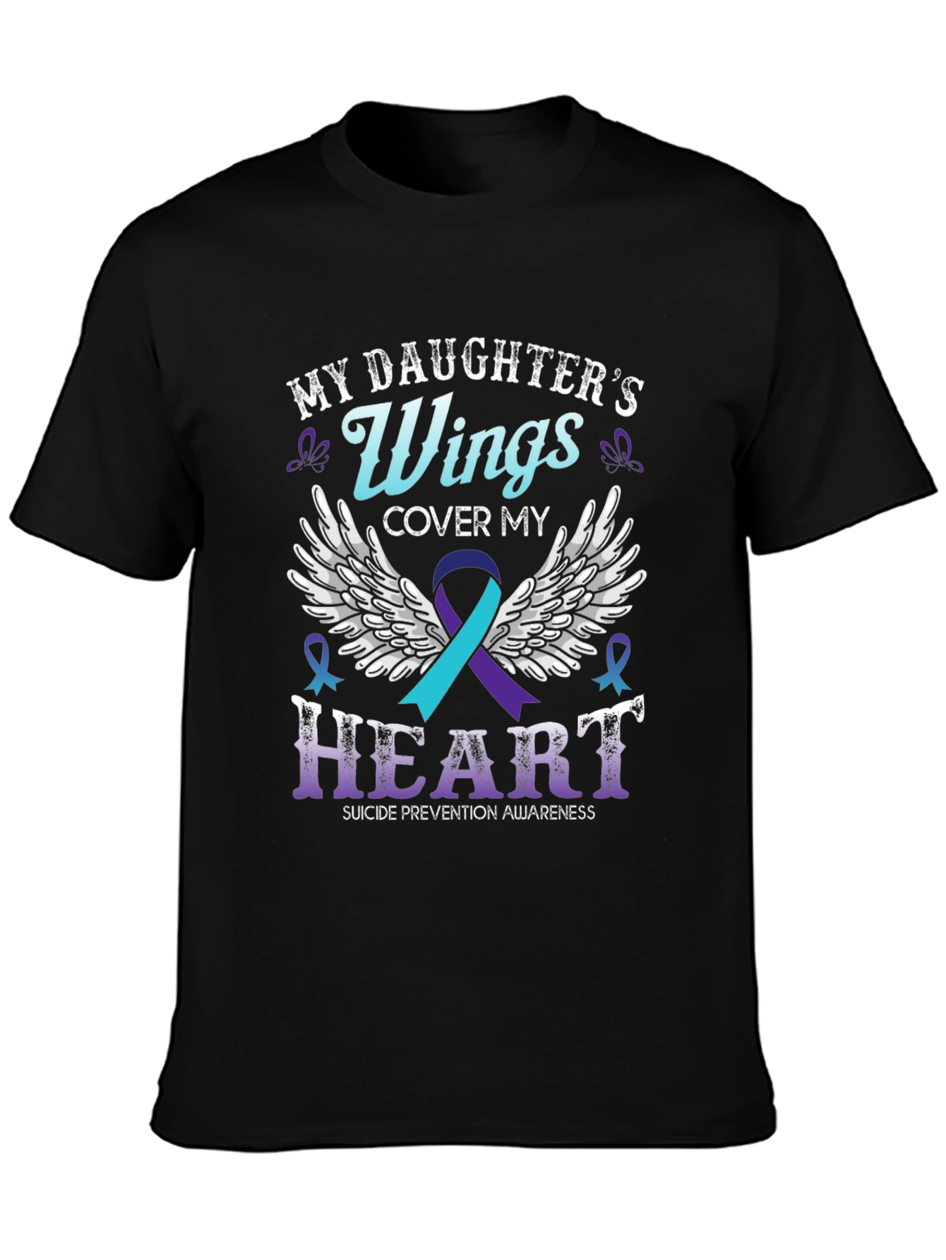 My Daughters Wings Suicide Prevention Awareness T-Shirt