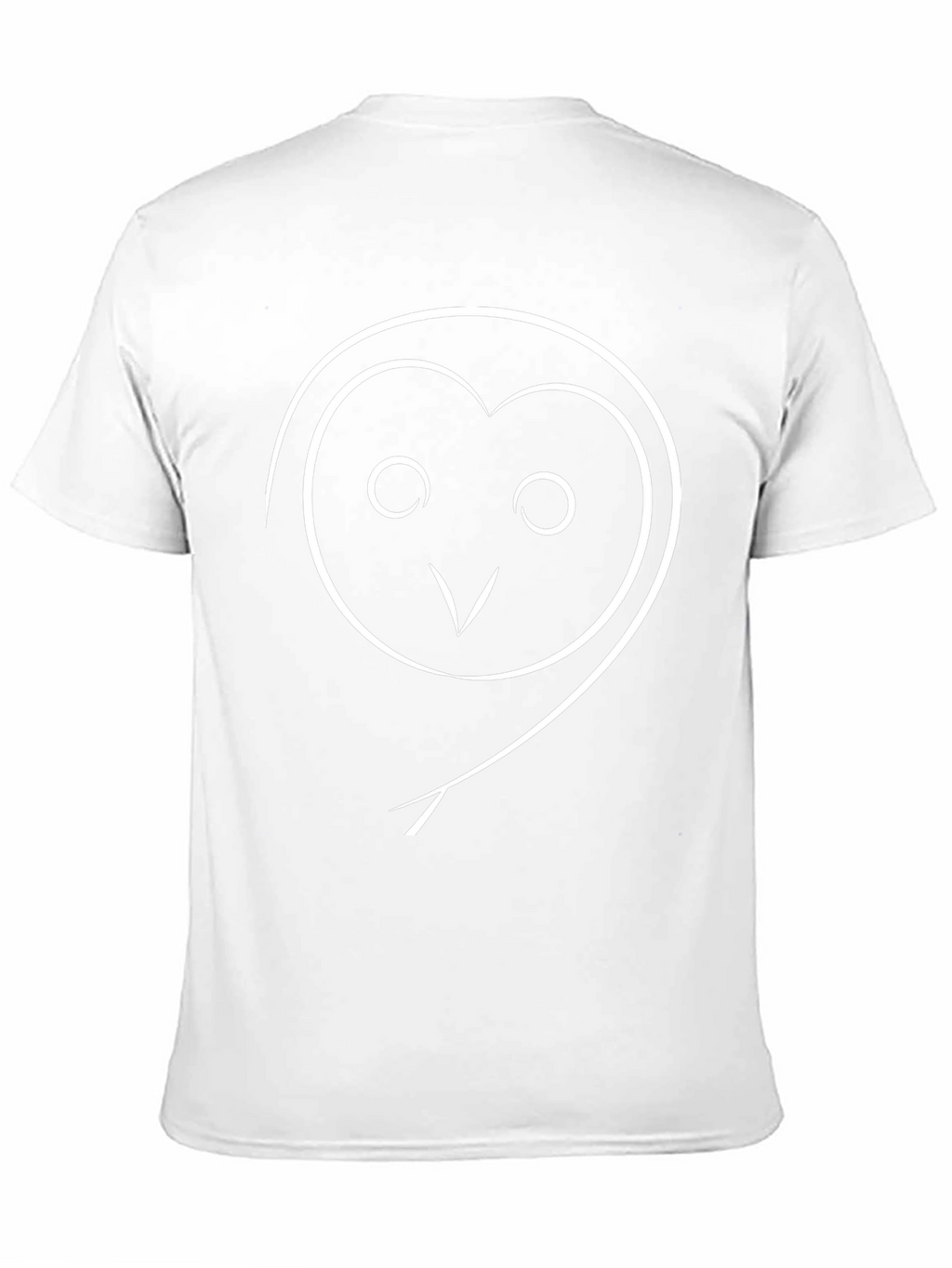 Minimalist Owl Graphic Black T-Shirt