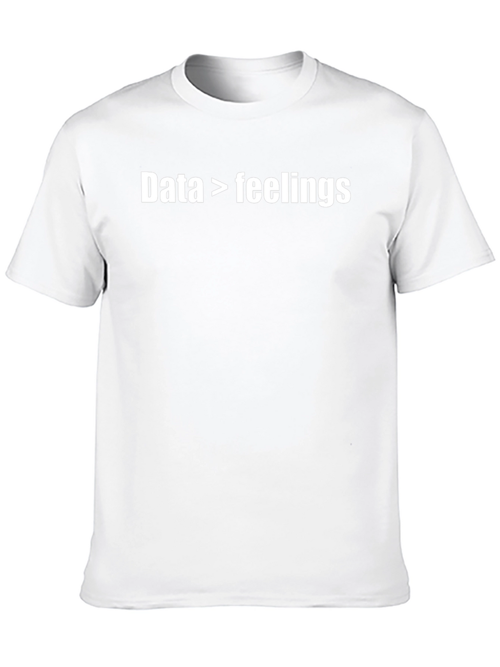 Data Over Feelings Graphic Tee - Black Cotton Shirt