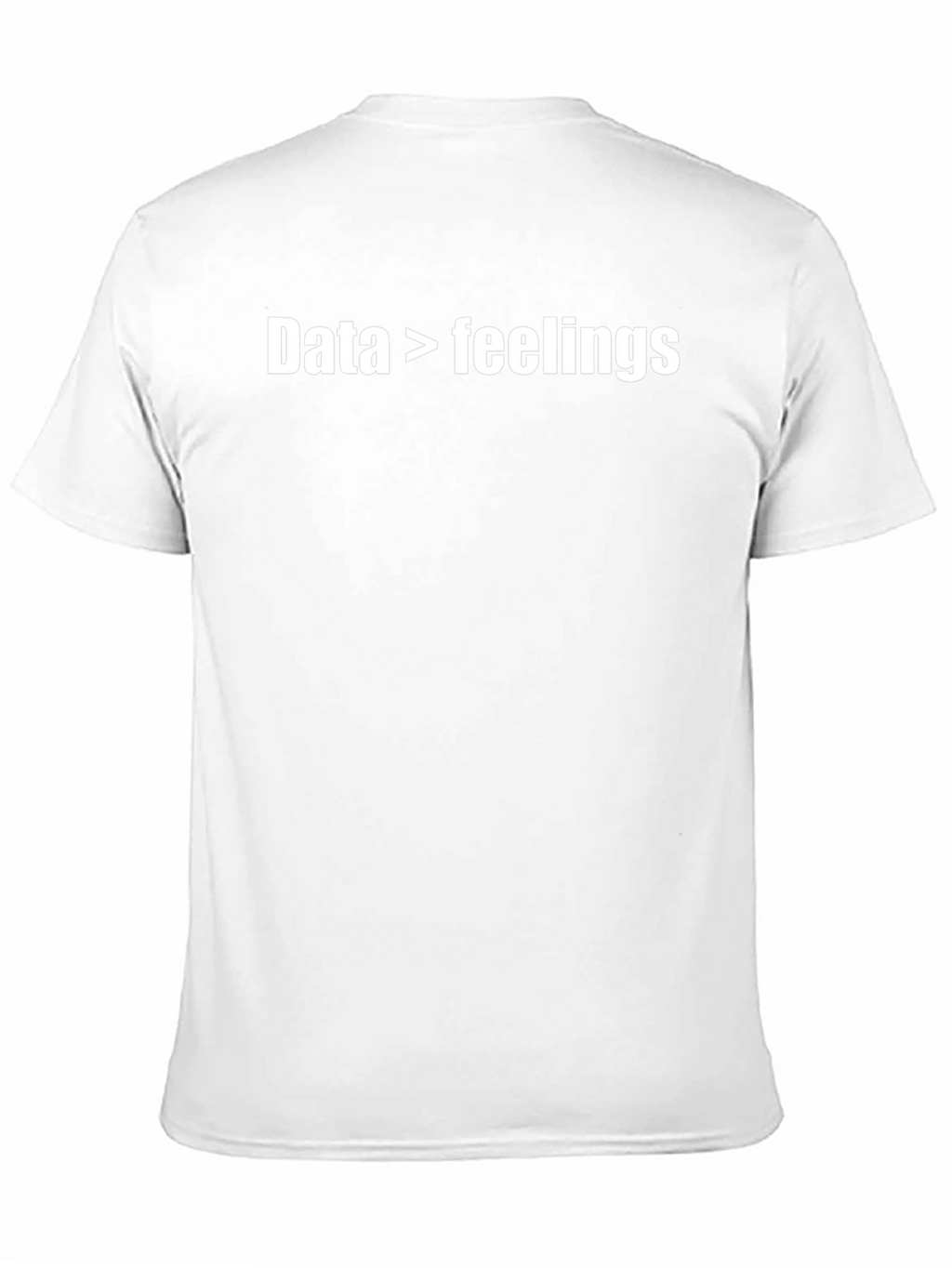 Data Over Feelings Graphic Tee - Black Cotton Shirt