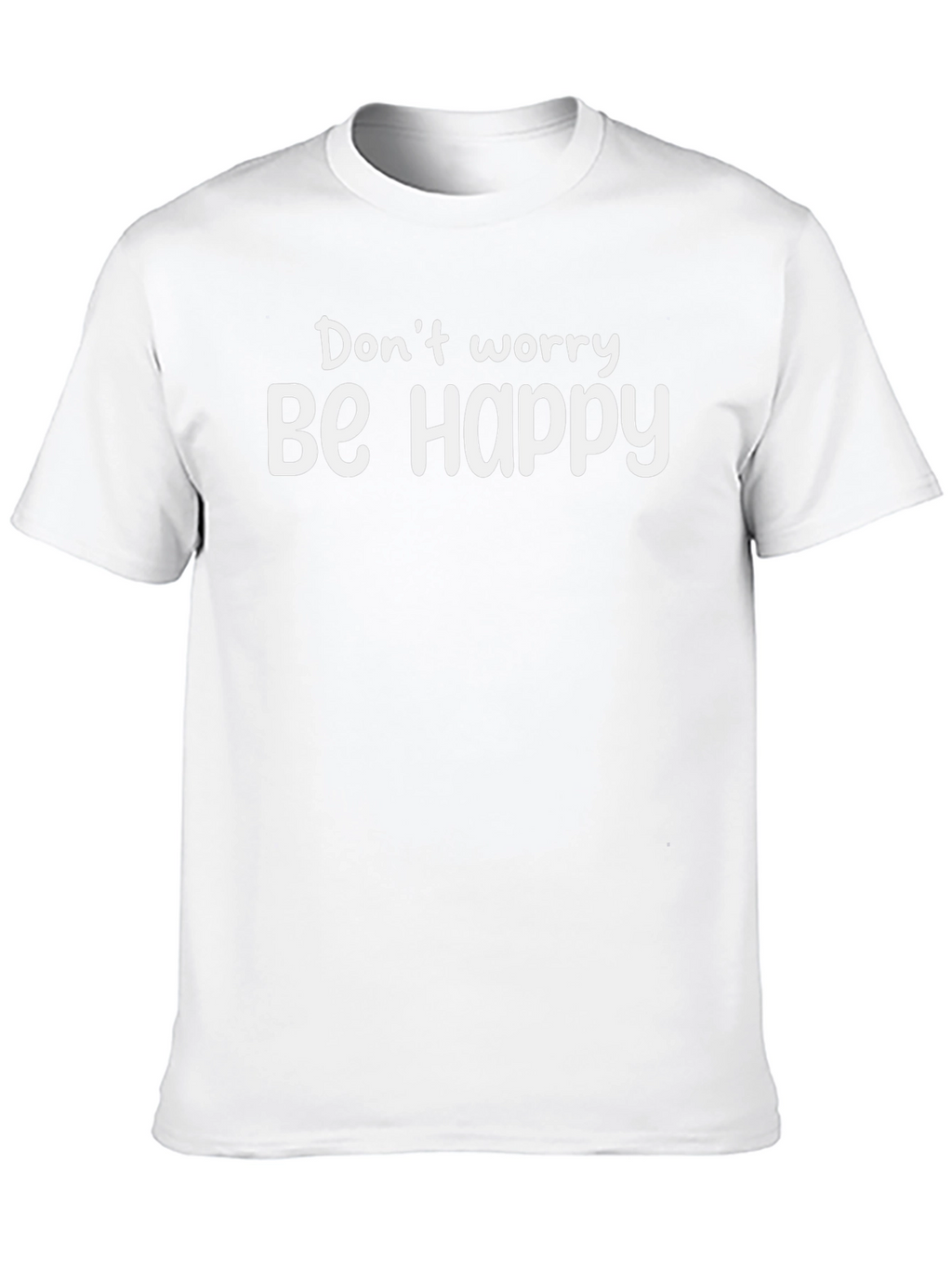Dont Worry Be Happy Black Graphic Tee