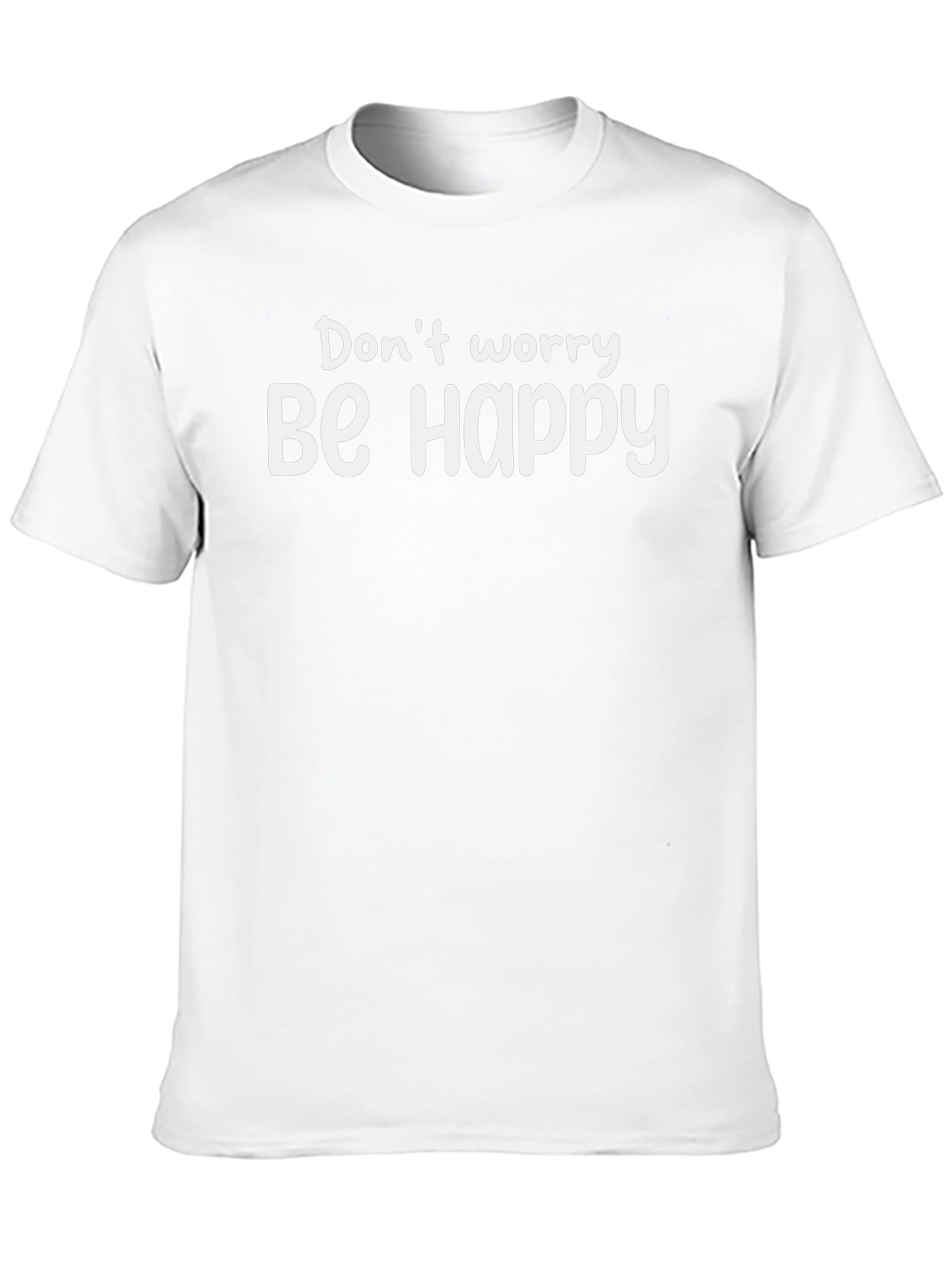 Dont Worry Be Happy Black Graphic Tee