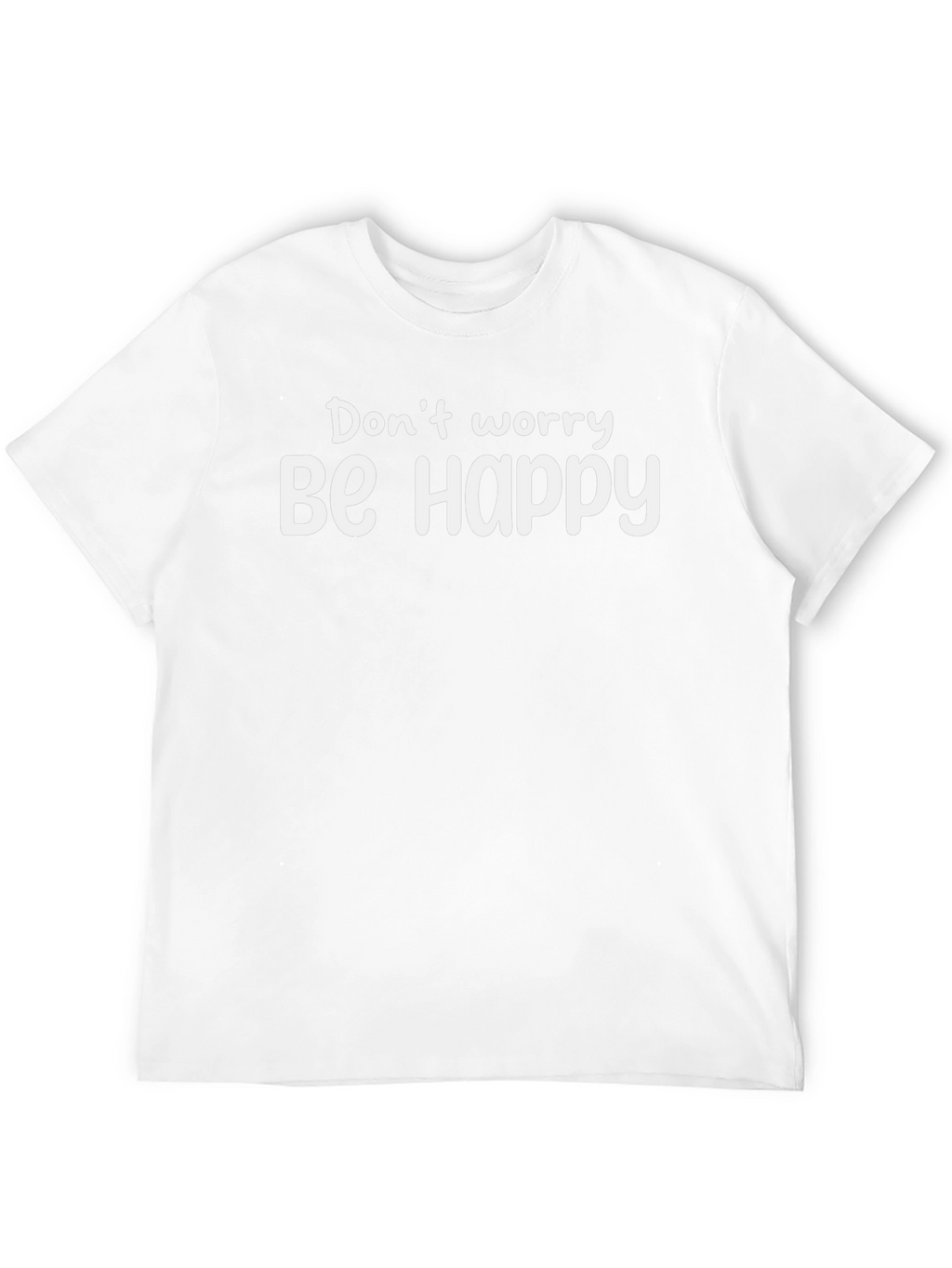 Dont Worry Be Happy Black Graphic Tee