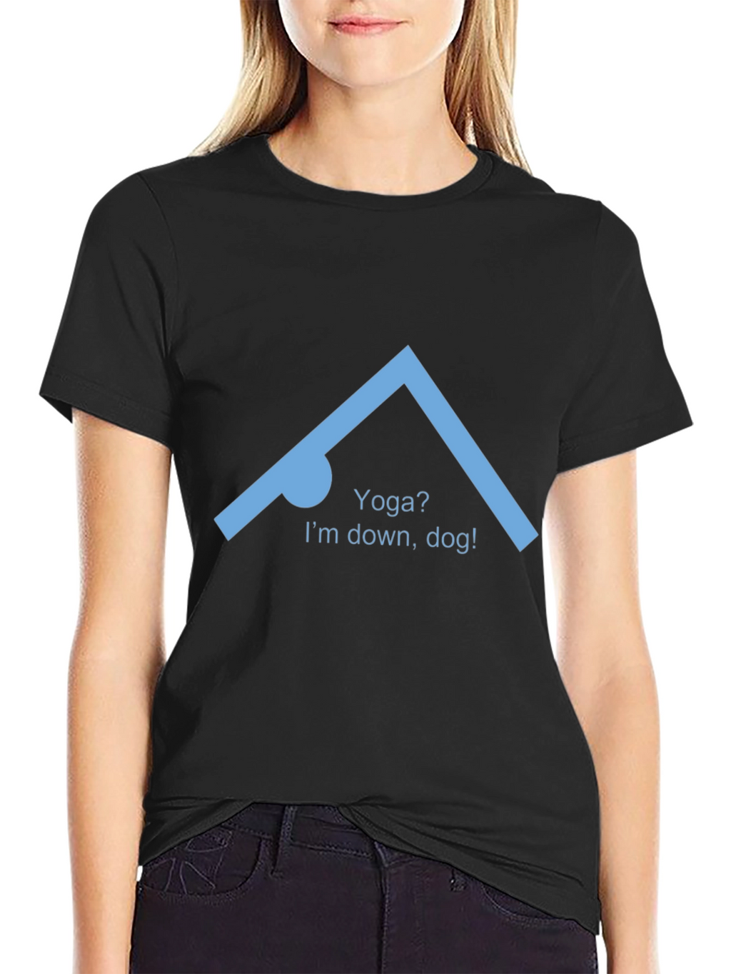 Yoga Down Dog Graphic T-Shirt