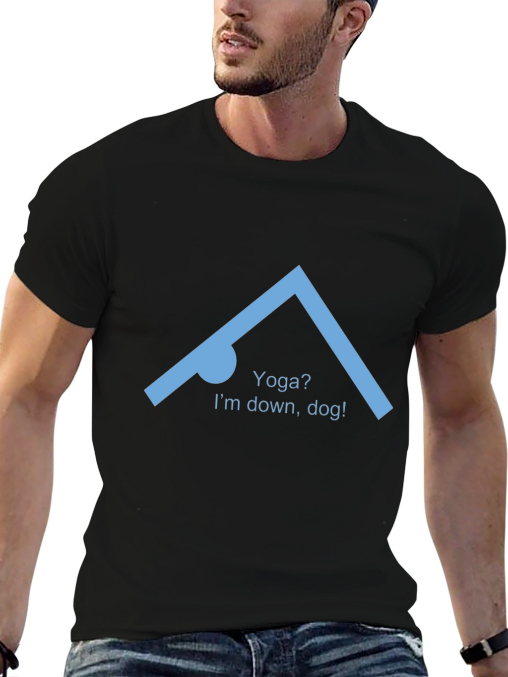 Yoga Down Dog Graphic T-Shirt