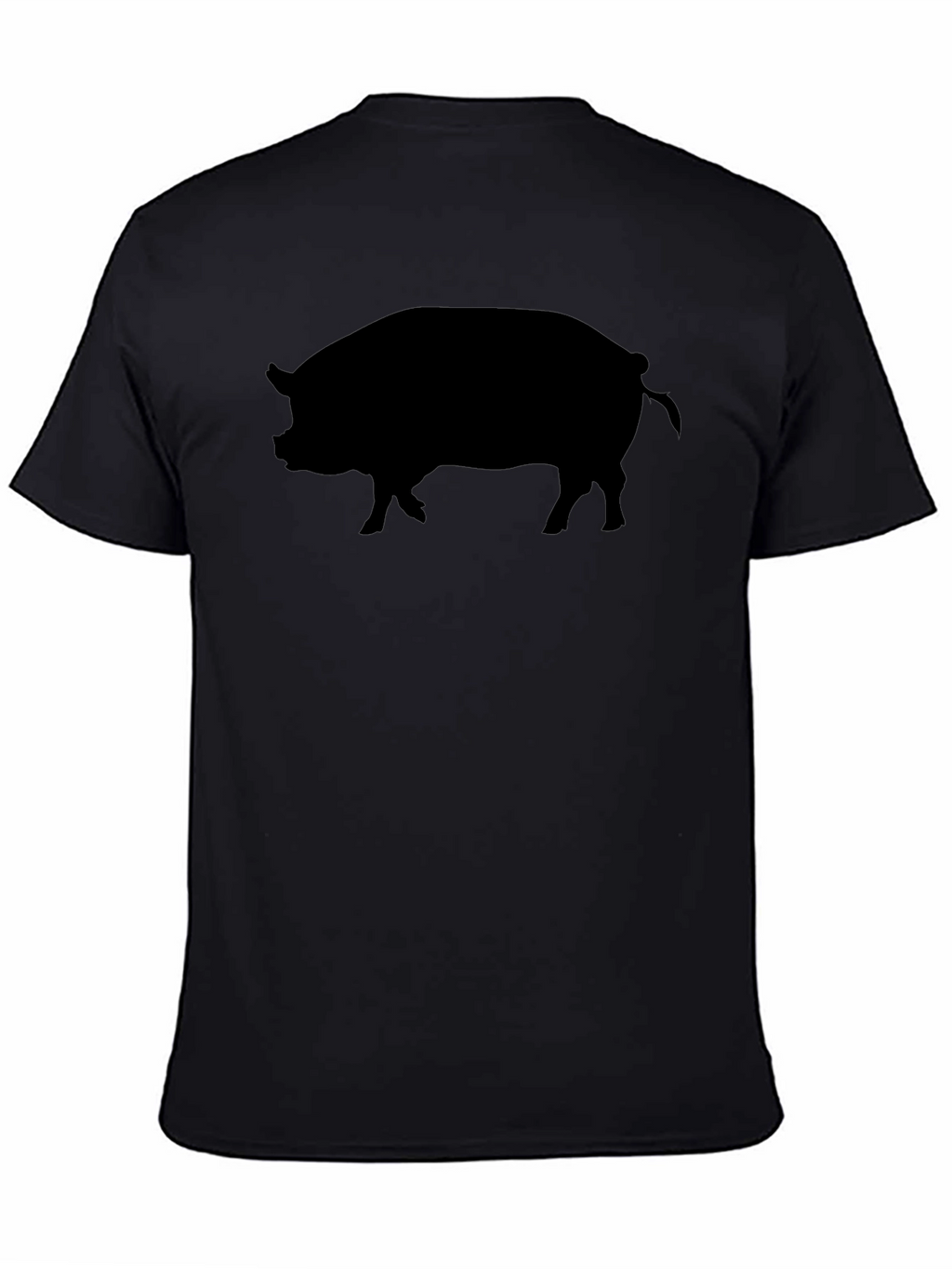 Black Pig Silhouette Graphic Tee - Mens