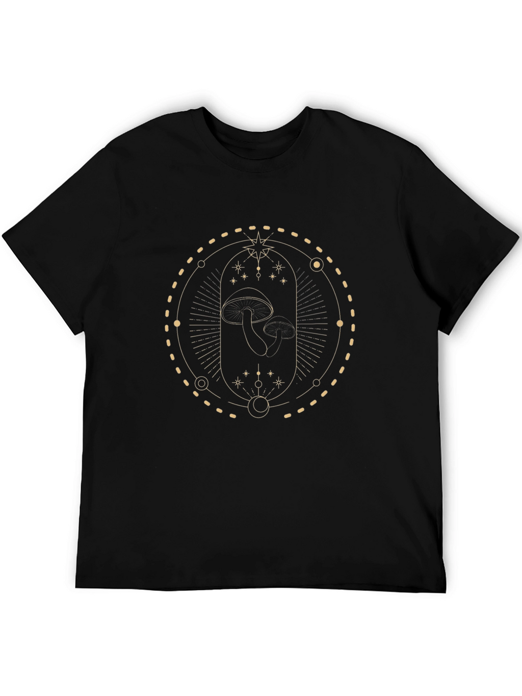 Mystic Mushroom Graphic Tee - Black