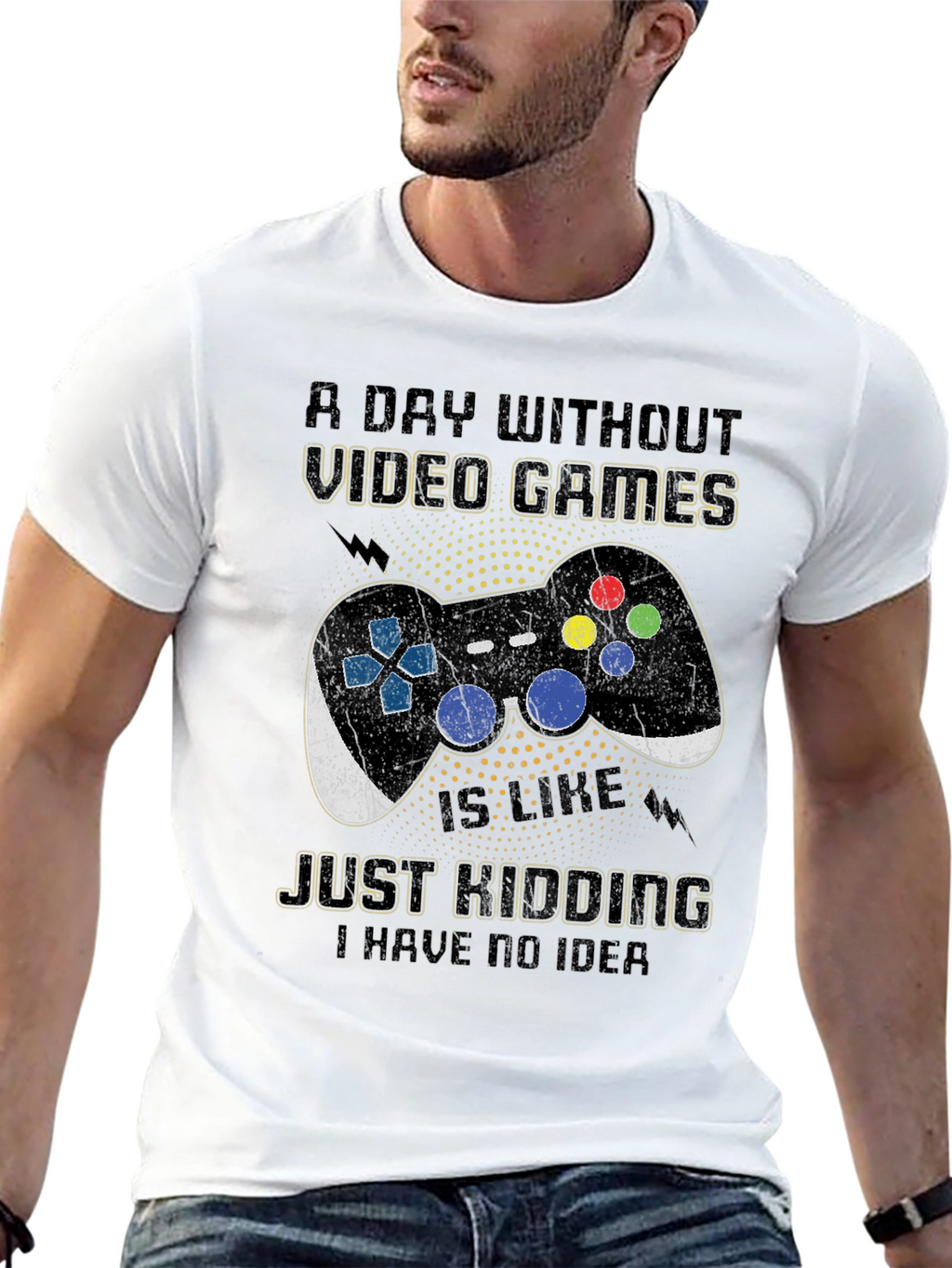 Funny Video Game T-Shirt - A Day Without Games