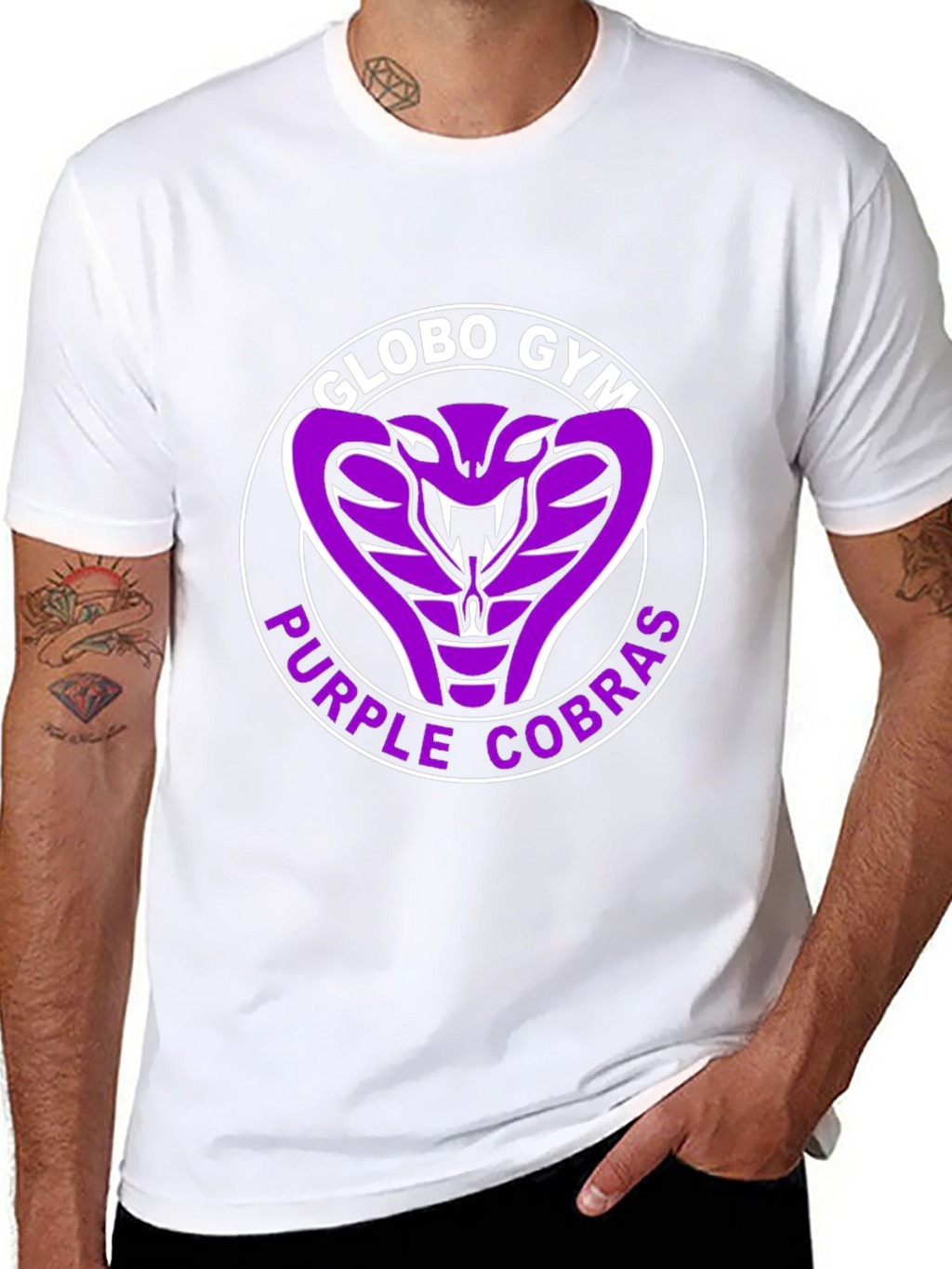 Globo Gym Purple Cobras T-Shirt Black