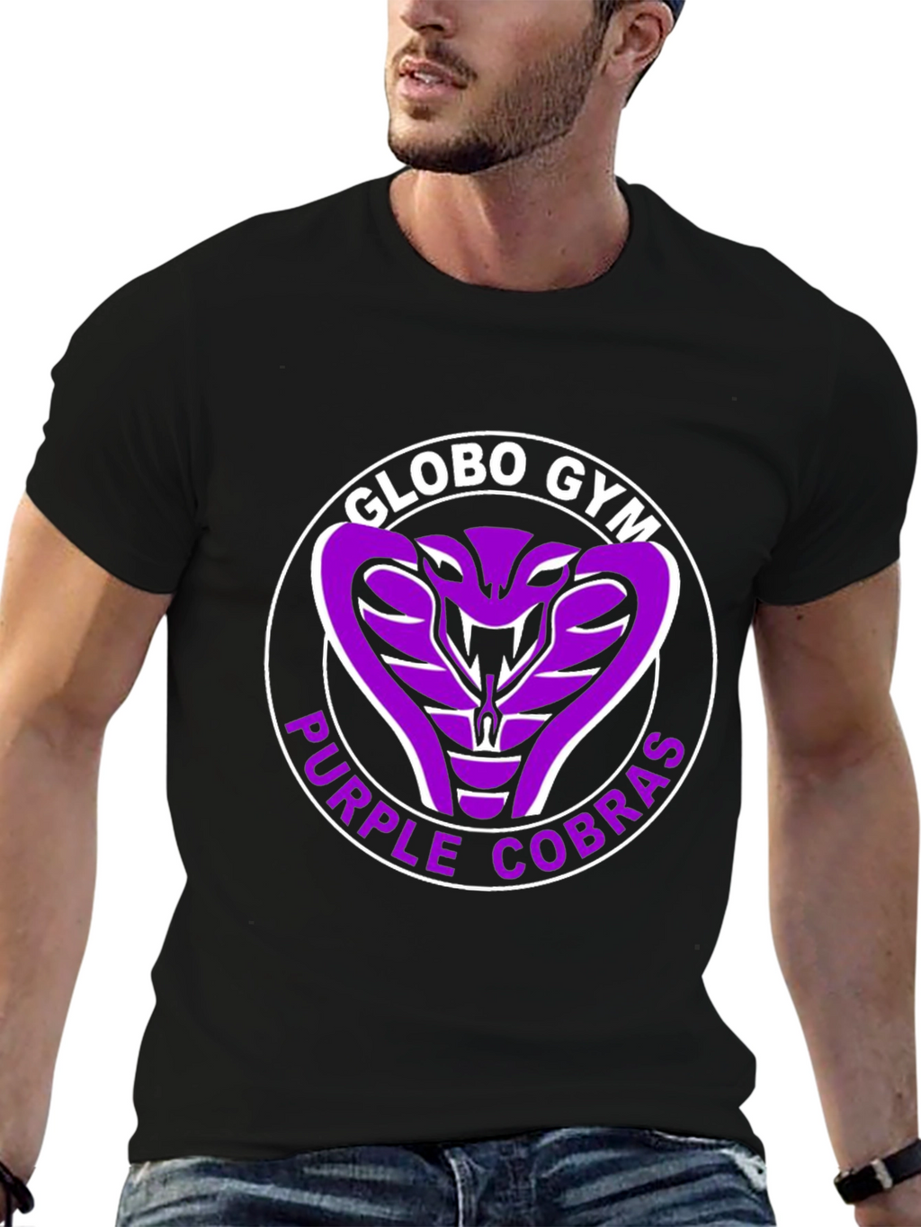 Globo Gym Purple Cobras T-Shirt Black