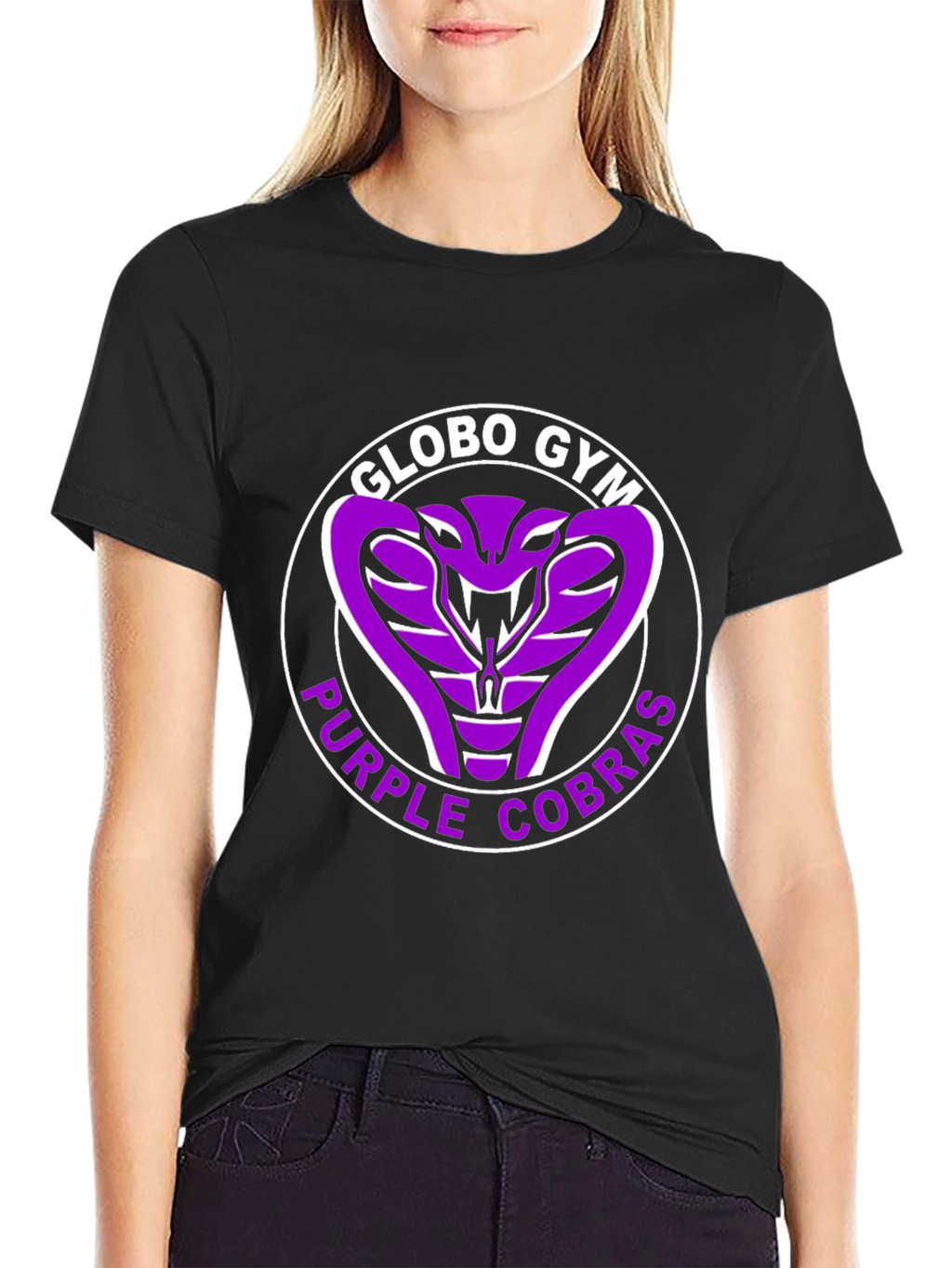 Globo Gym Purple Cobras T-Shirt Black