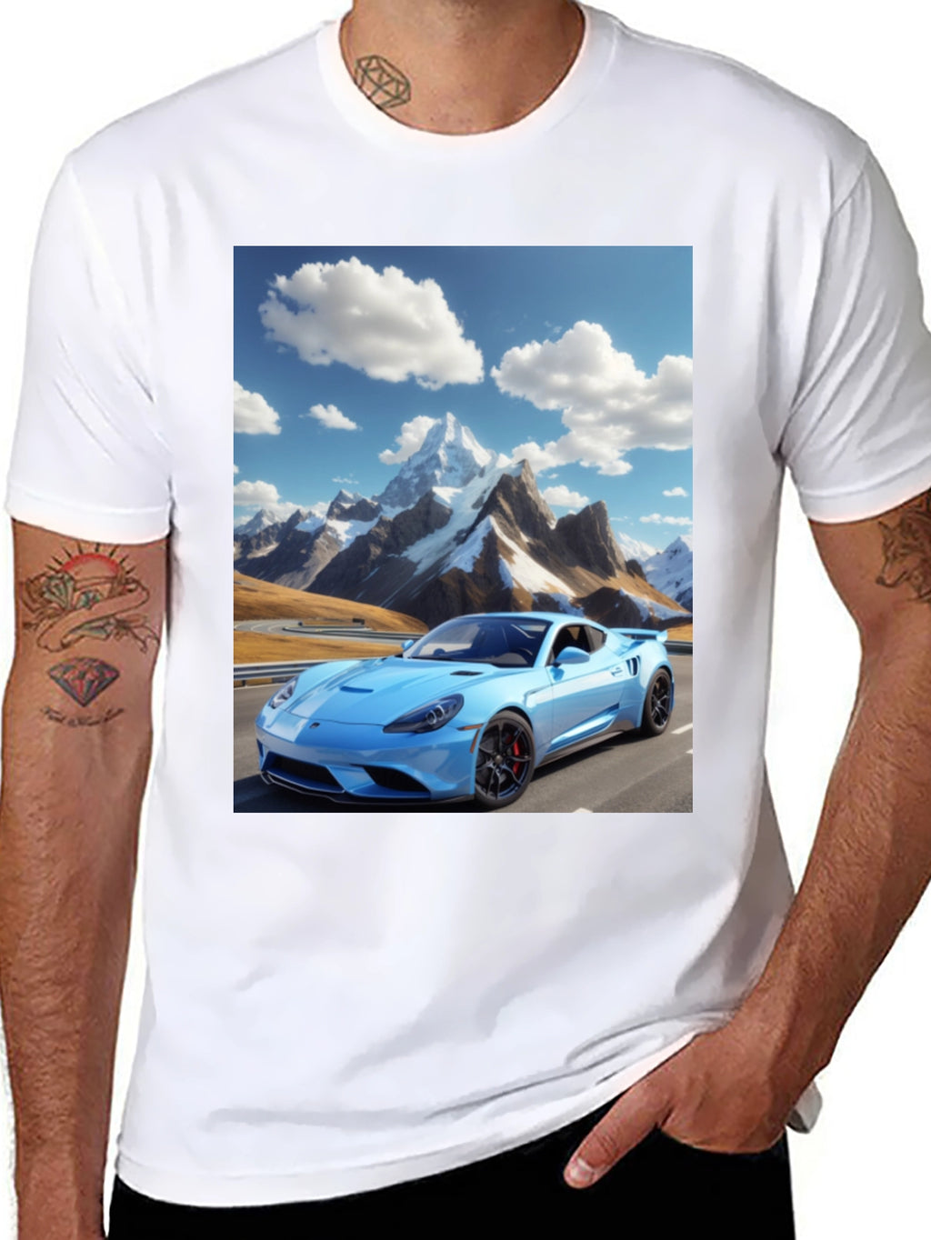 Mountain Road Car T-Shirt