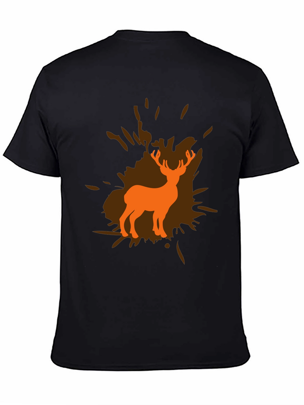 Deer Silhouette Graphic Tee - Unisex Black T-Shirt