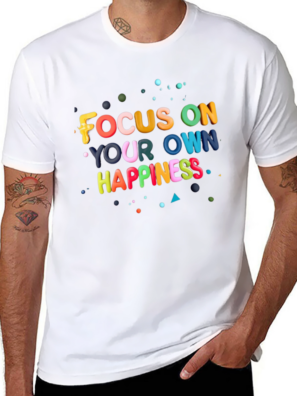 Focus On Your Own Happiness Graphic Tee