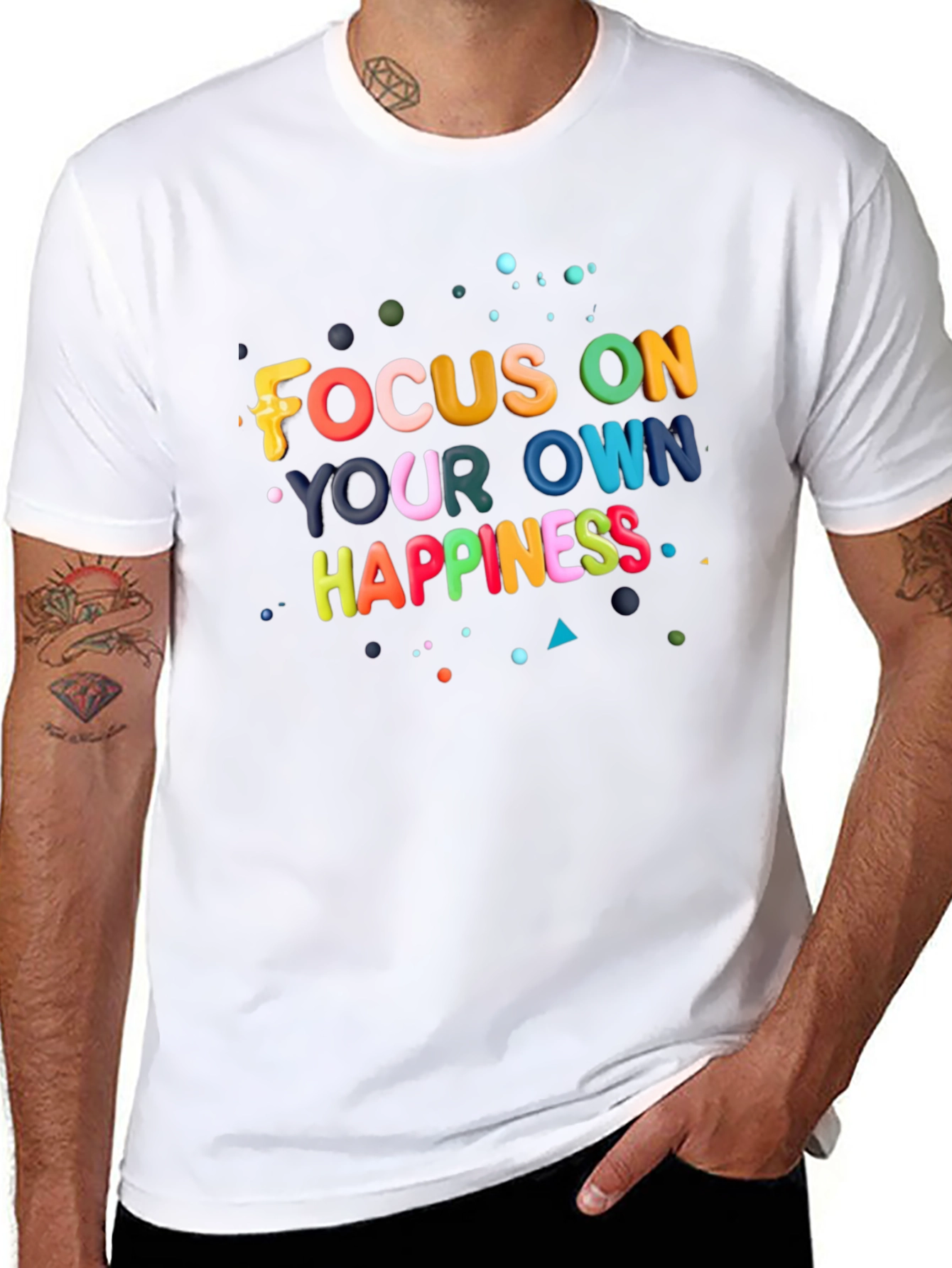 Focus On Your Own Happiness Graphic Tee