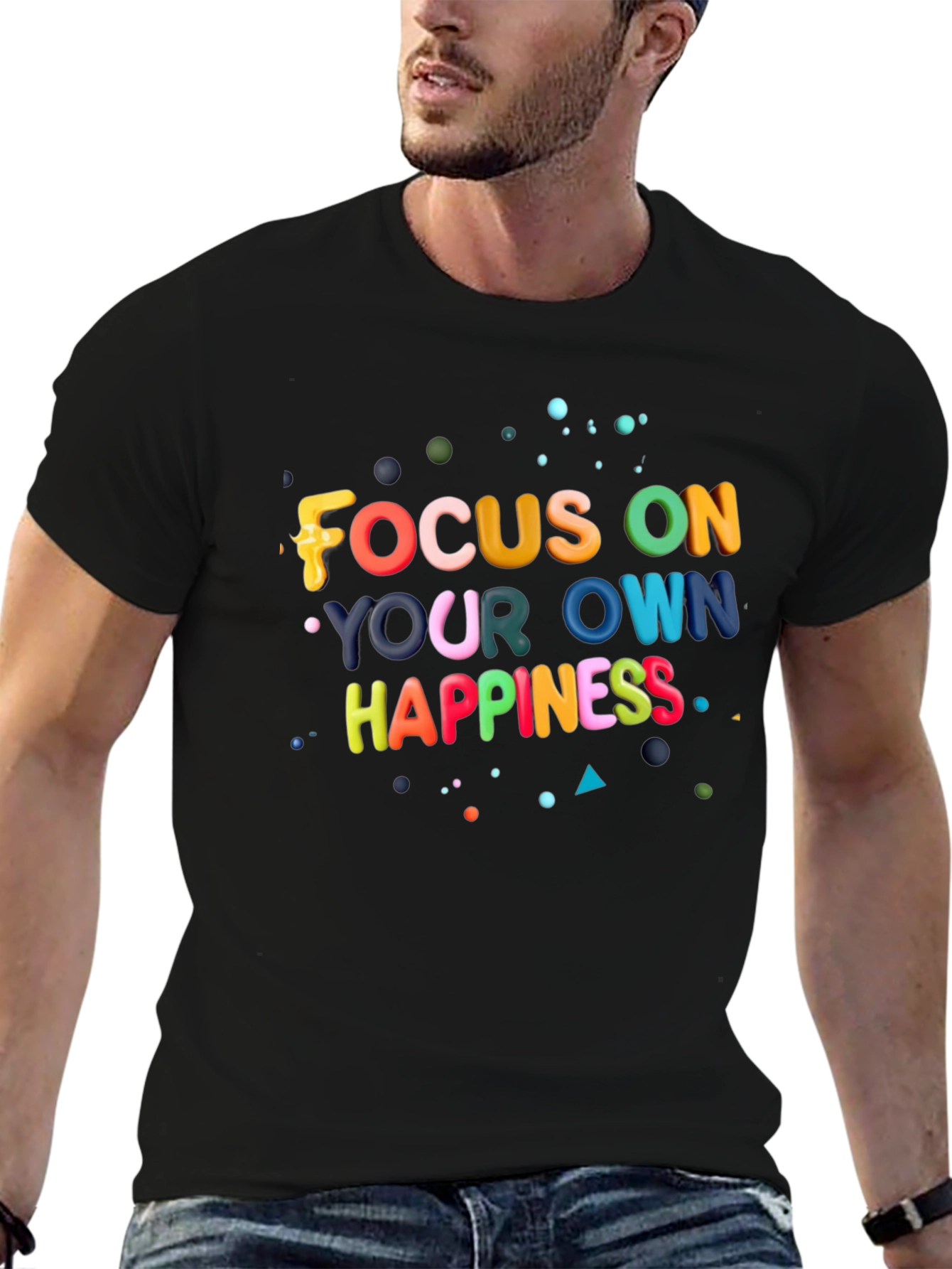 Focus On Your Own Happiness Graphic Tee