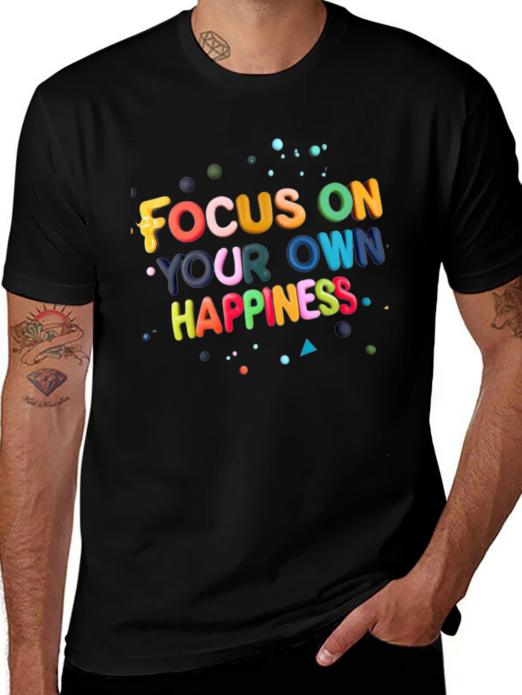 Focus On Your Own Happiness Graphic Tee