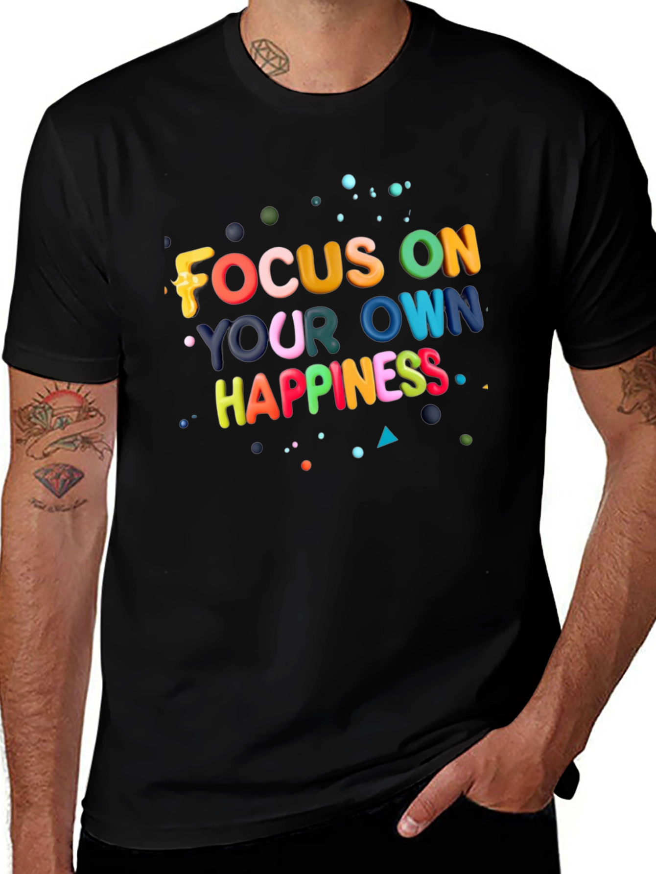 Focus On Your Own Happiness Graphic Tee