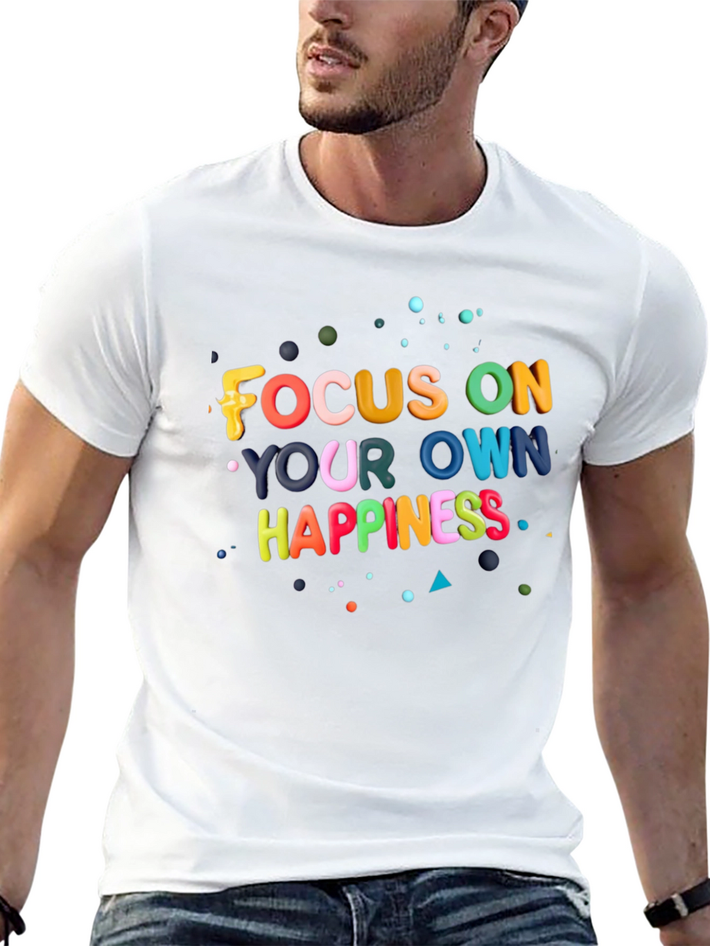 Focus On Your Own Happiness Graphic Tee