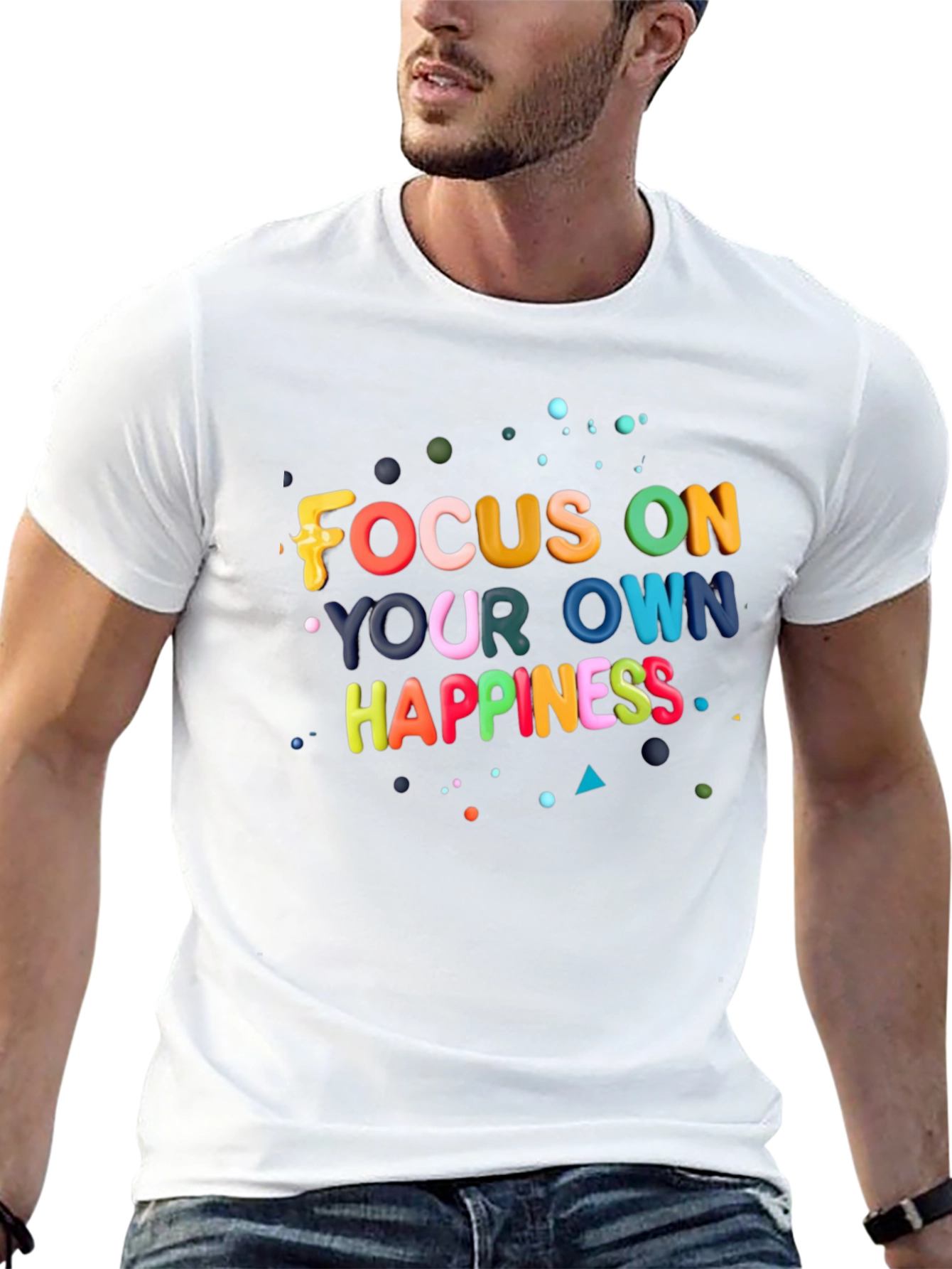 Focus On Your Own Happiness Graphic Tee