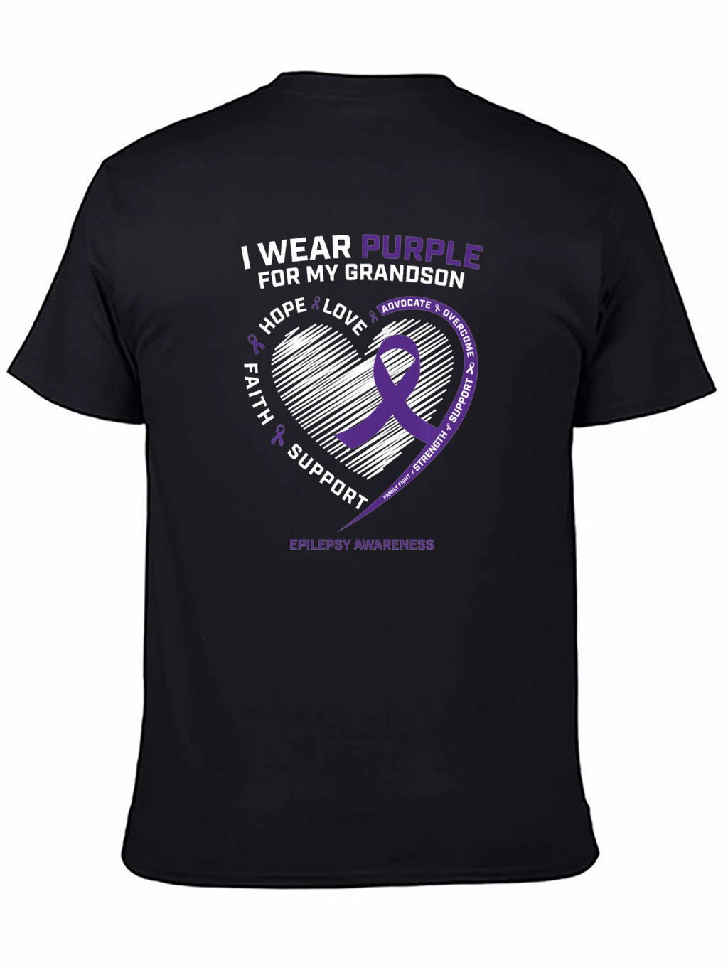 Purple Ribbon Epilepsy Awareness T-Shirt
