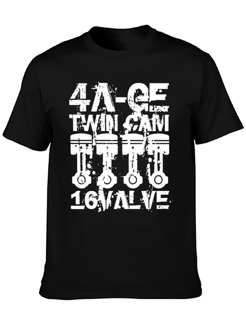 4A-GE Twin Cam 16 Valve Engine T-Shirt