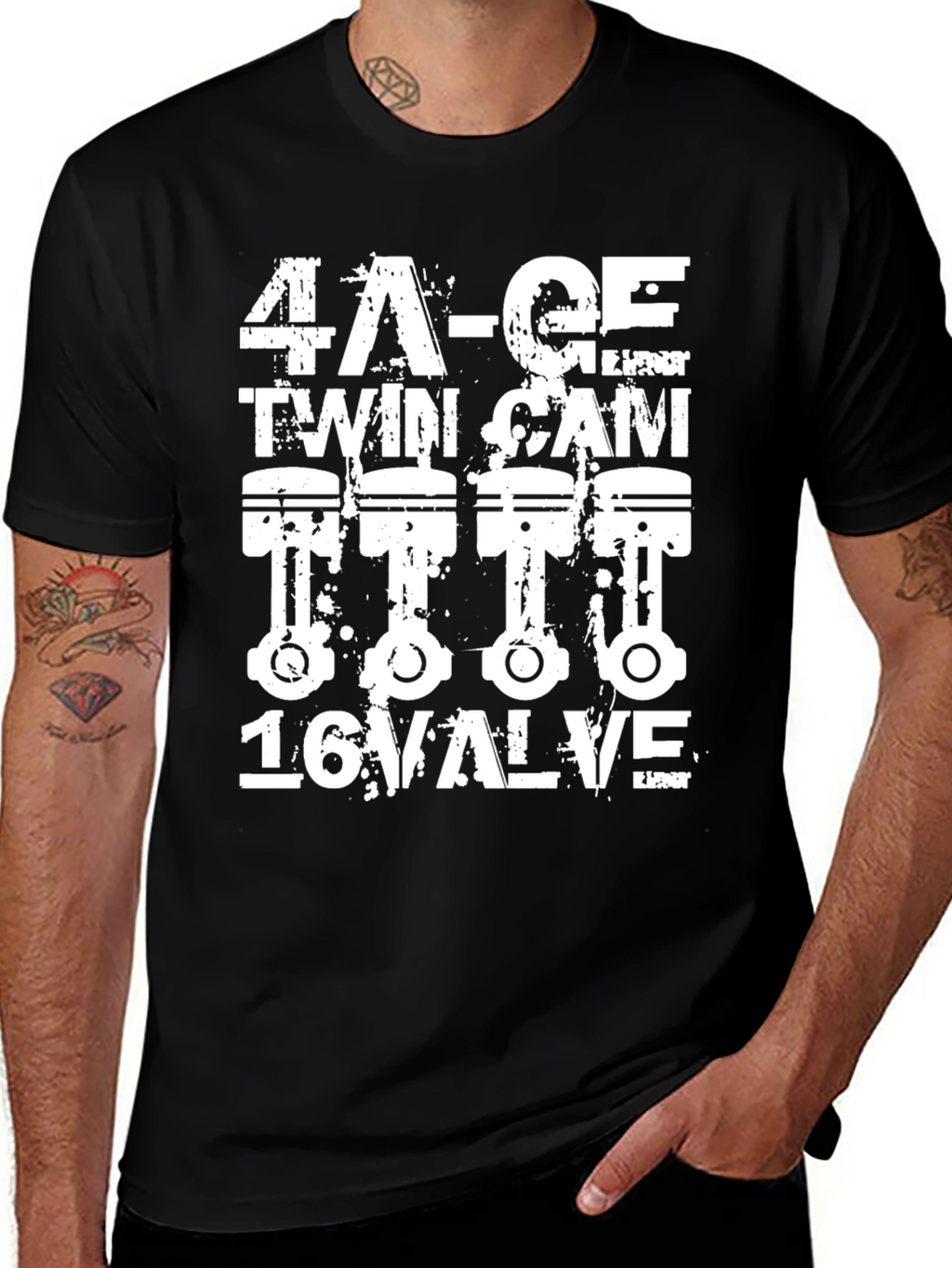 4A-GE Twin Cam 16 Valve Engine T-Shirt