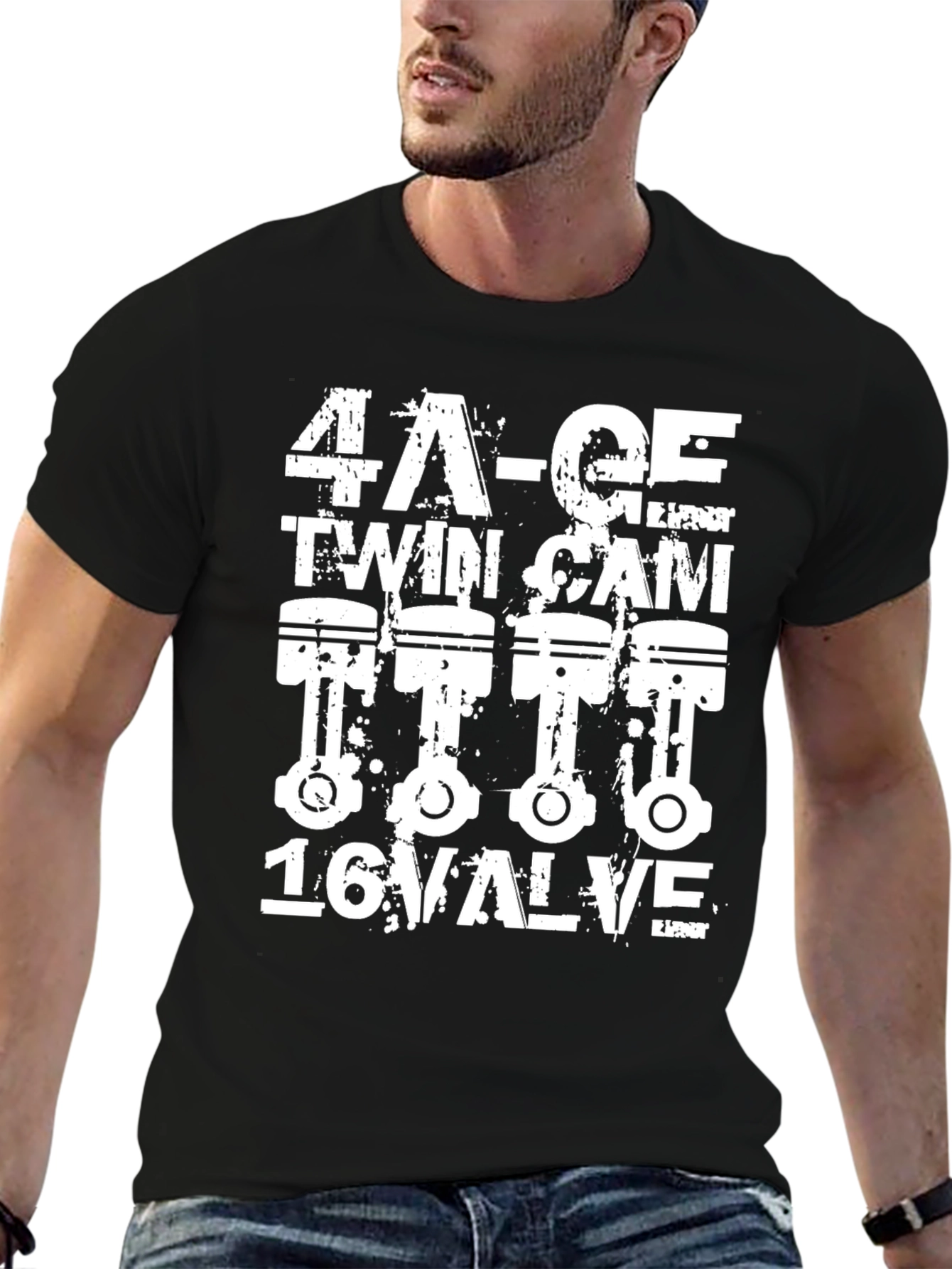 4A-GE Twin Cam 16 Valve Engine T-Shirt