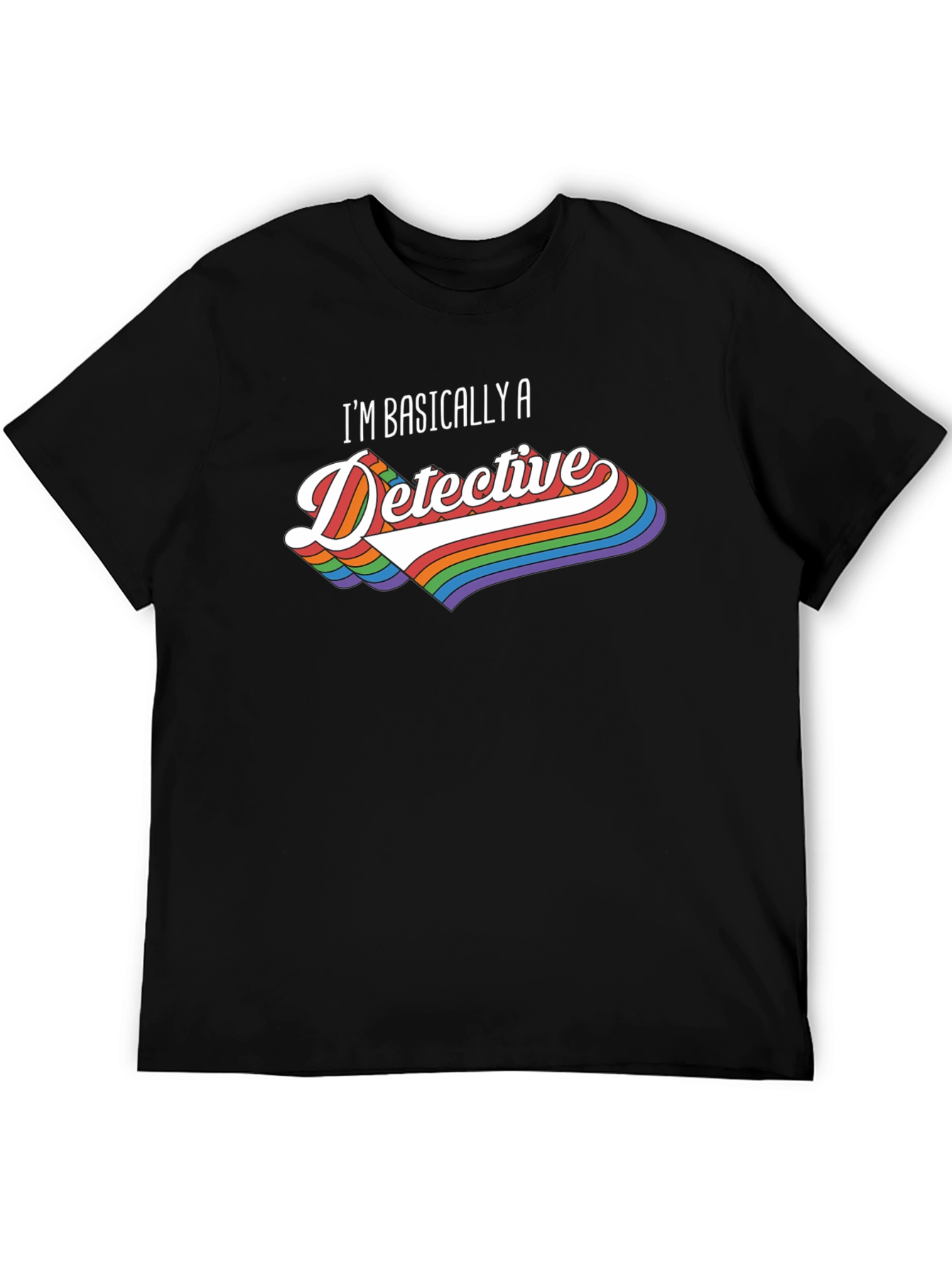 Detective Rainbow Graphic T-Shirt
