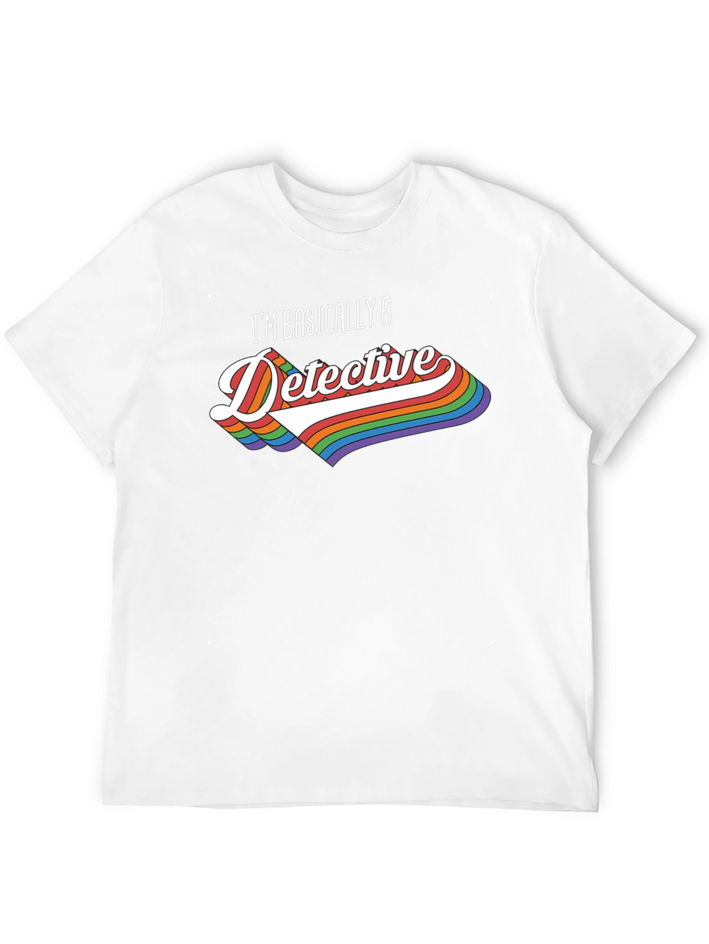 Detective Rainbow Graphic T-Shirt