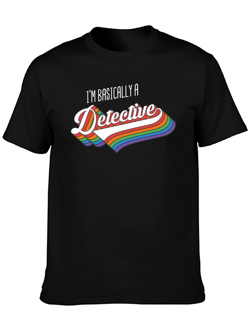 Detective Rainbow Graphic T-Shirt